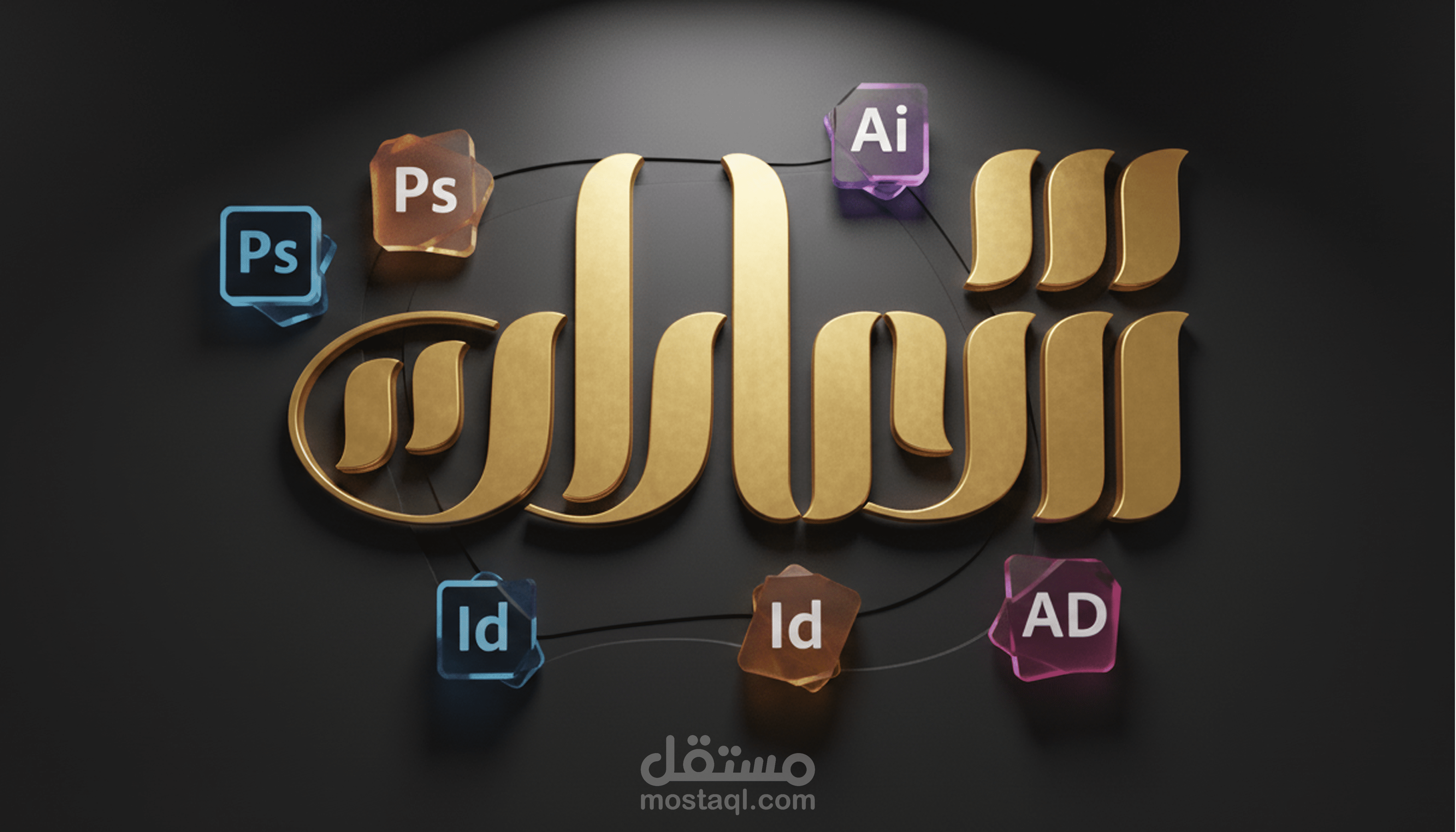 تصميم شعارات وأسماء مكتوبة بخط عربي احترافي