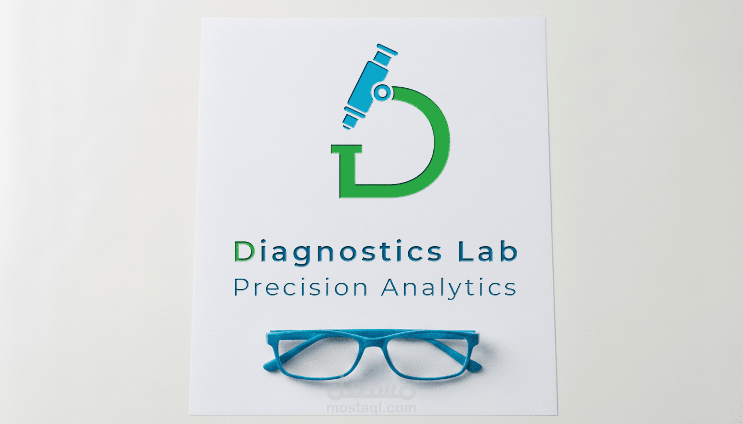 تصميم هوية بصرية احترافية لمختبر تحاليل طبية تعزز الثقة والمصداقية وتعكس الدقة العلمية