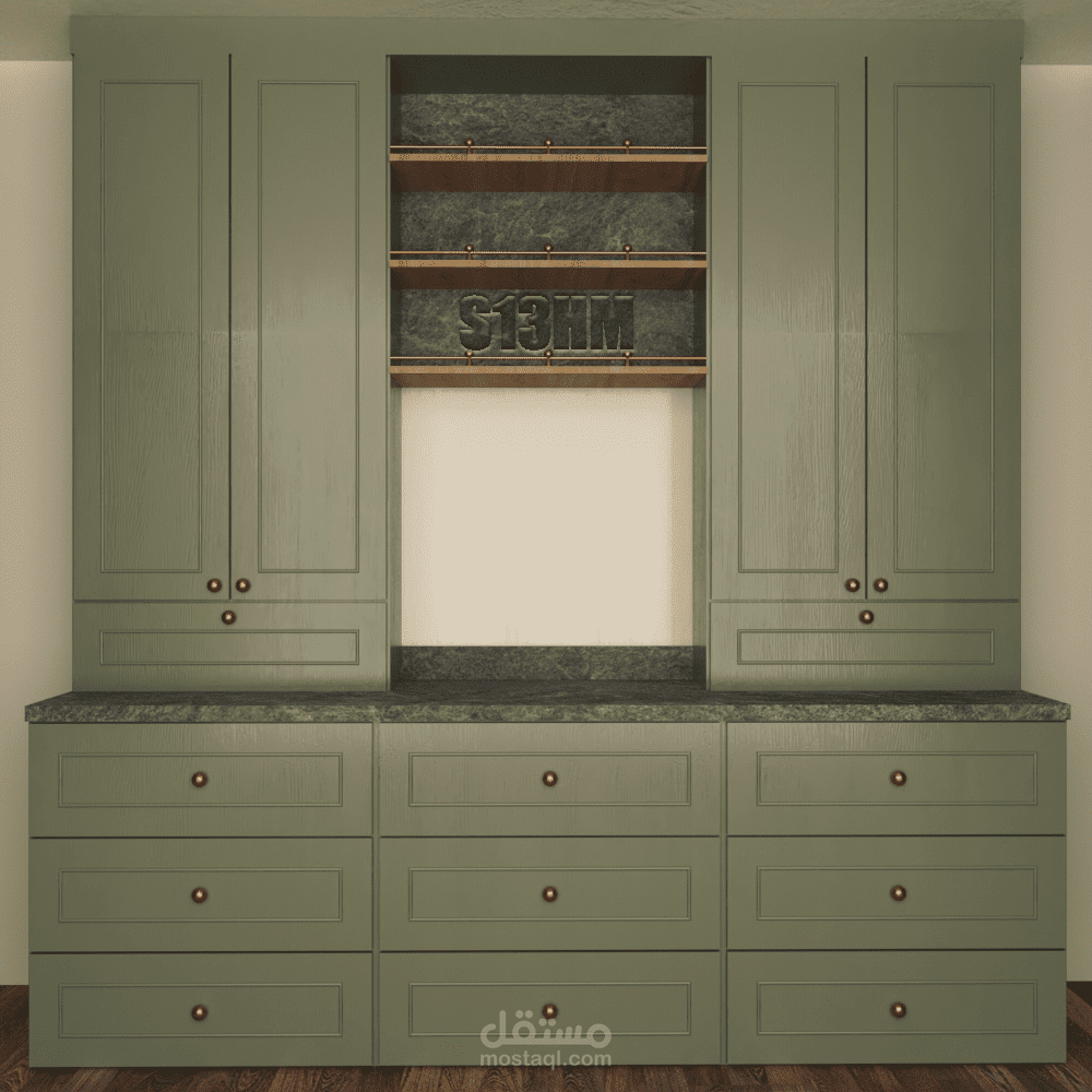 نموذج لتجسيد 3دي   -مطبخ