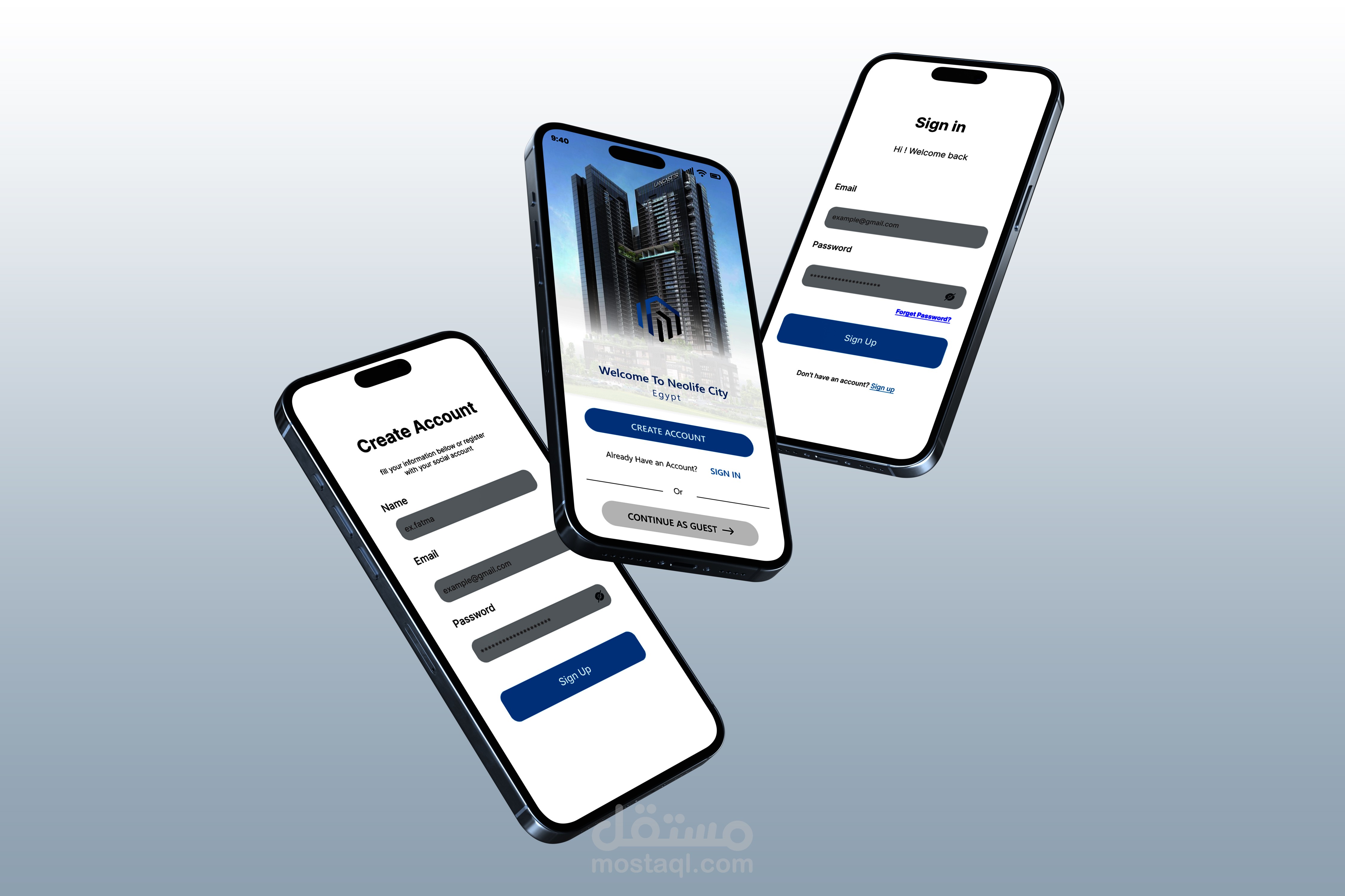 تصميم تطبيق نيولايف