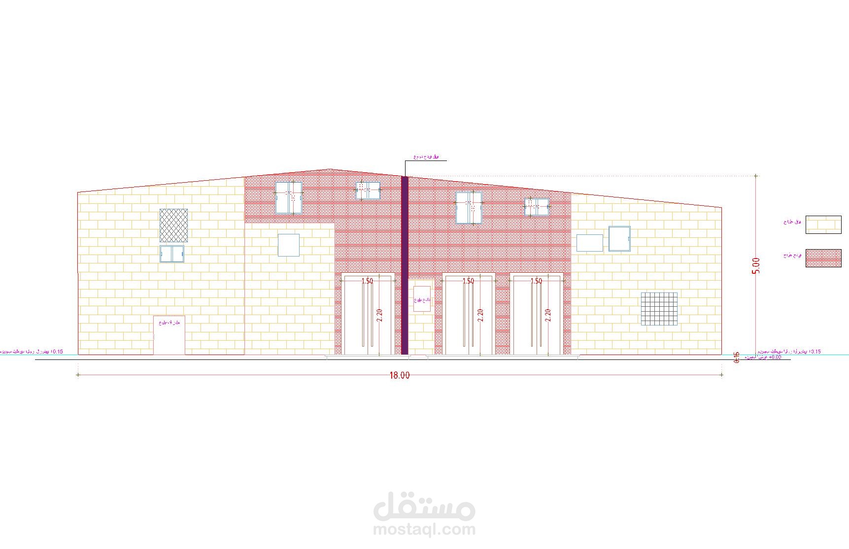 تصميم واجهه معماريه سويتات بمستودع قديم