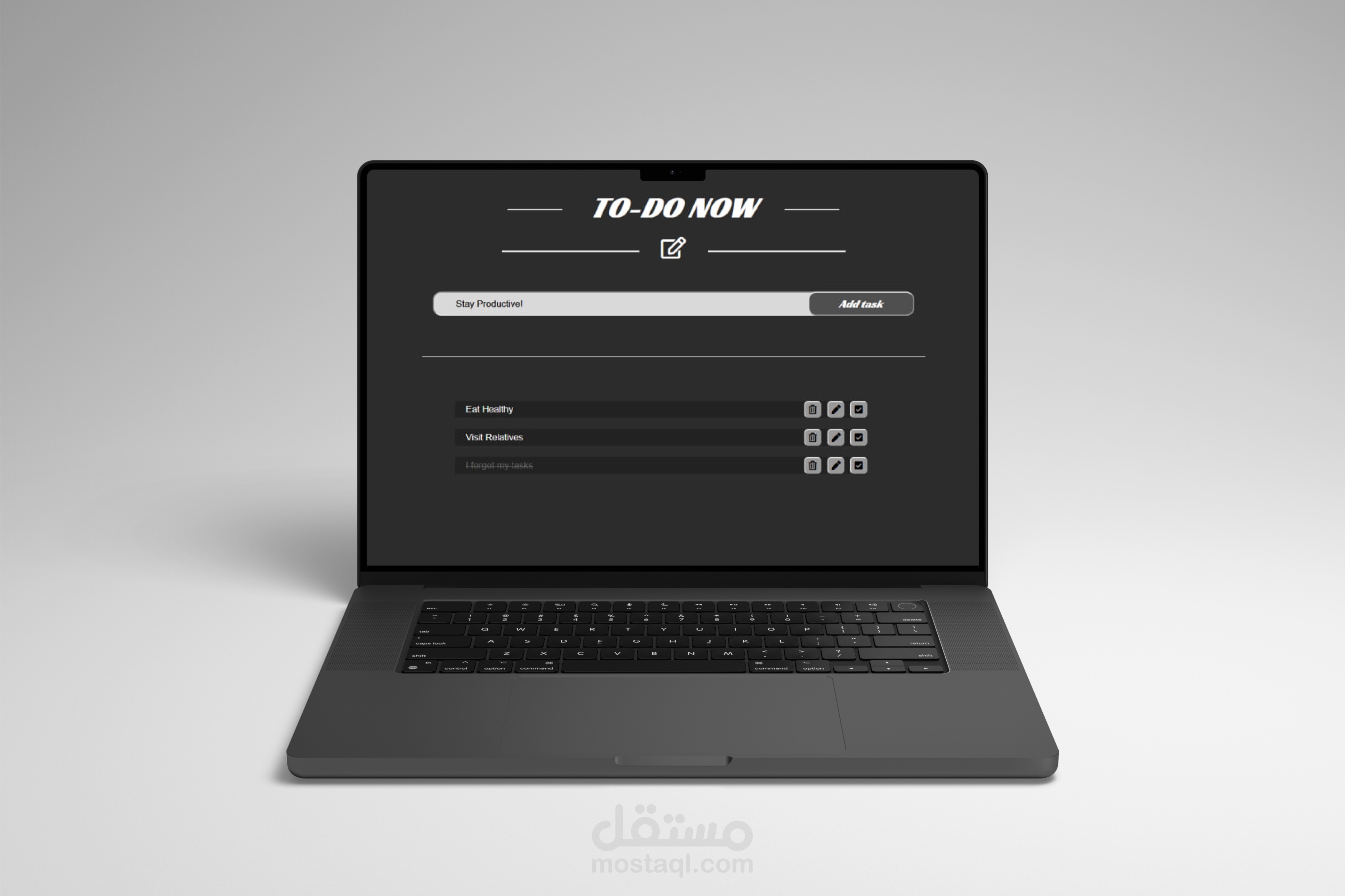 مشروع قائمة المهام (To-Do List)