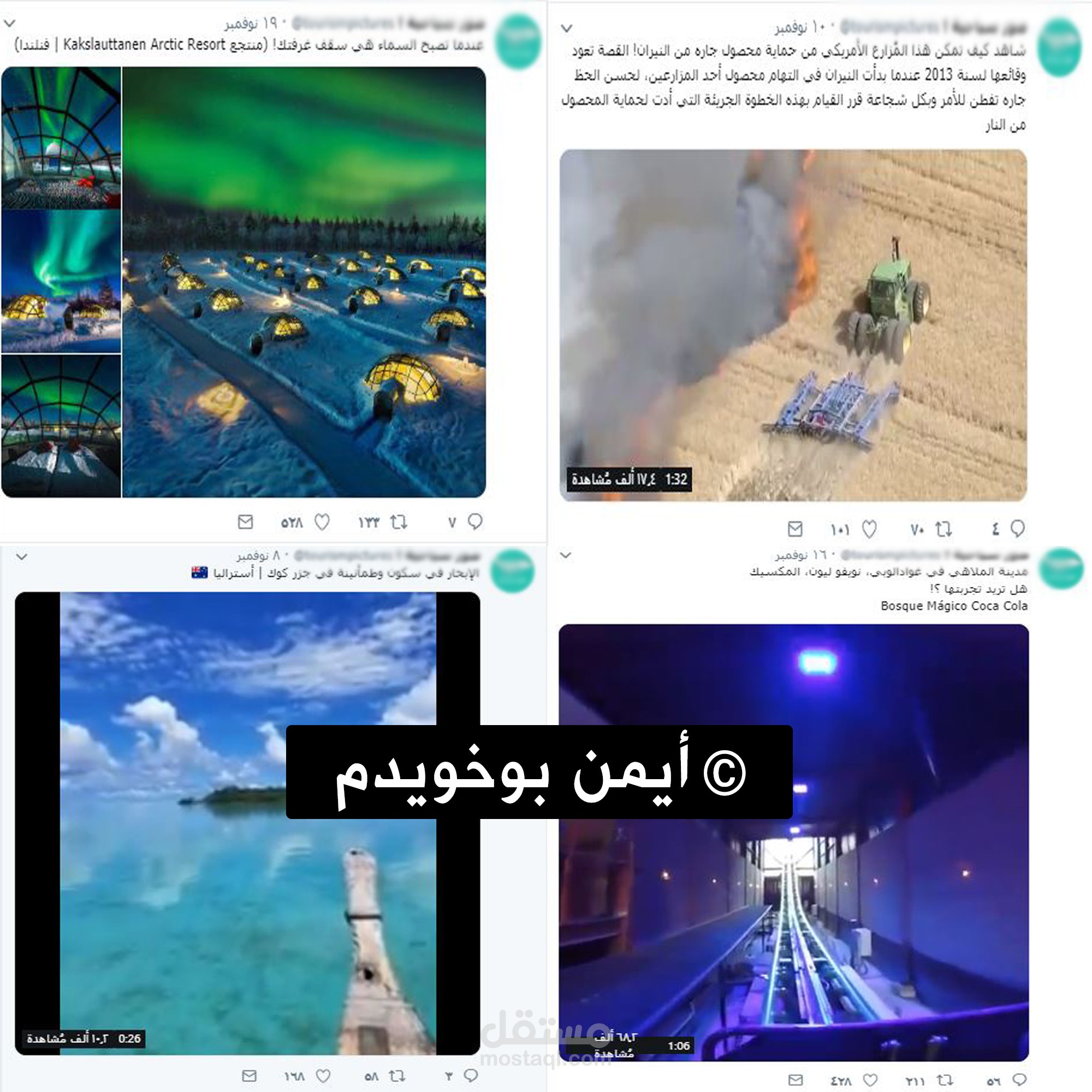 إدارة وصُنع محتوى لصالح حساب تويتر عربي كبير