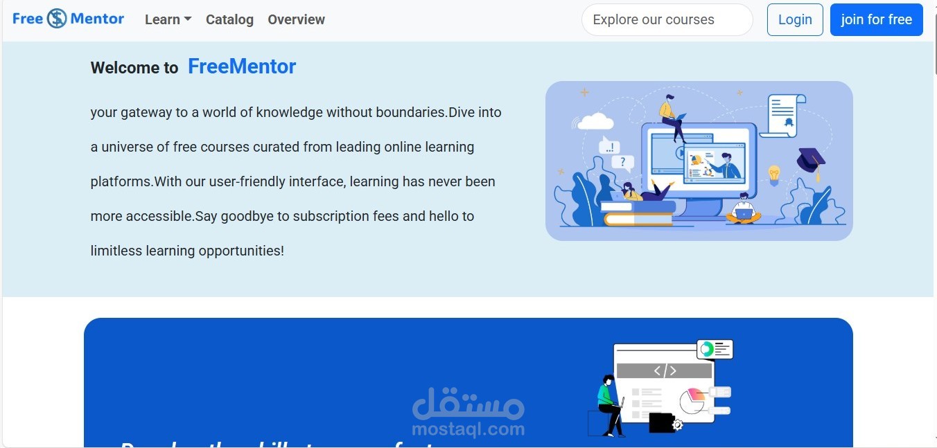 Free Mentor – Online Learning Platfo