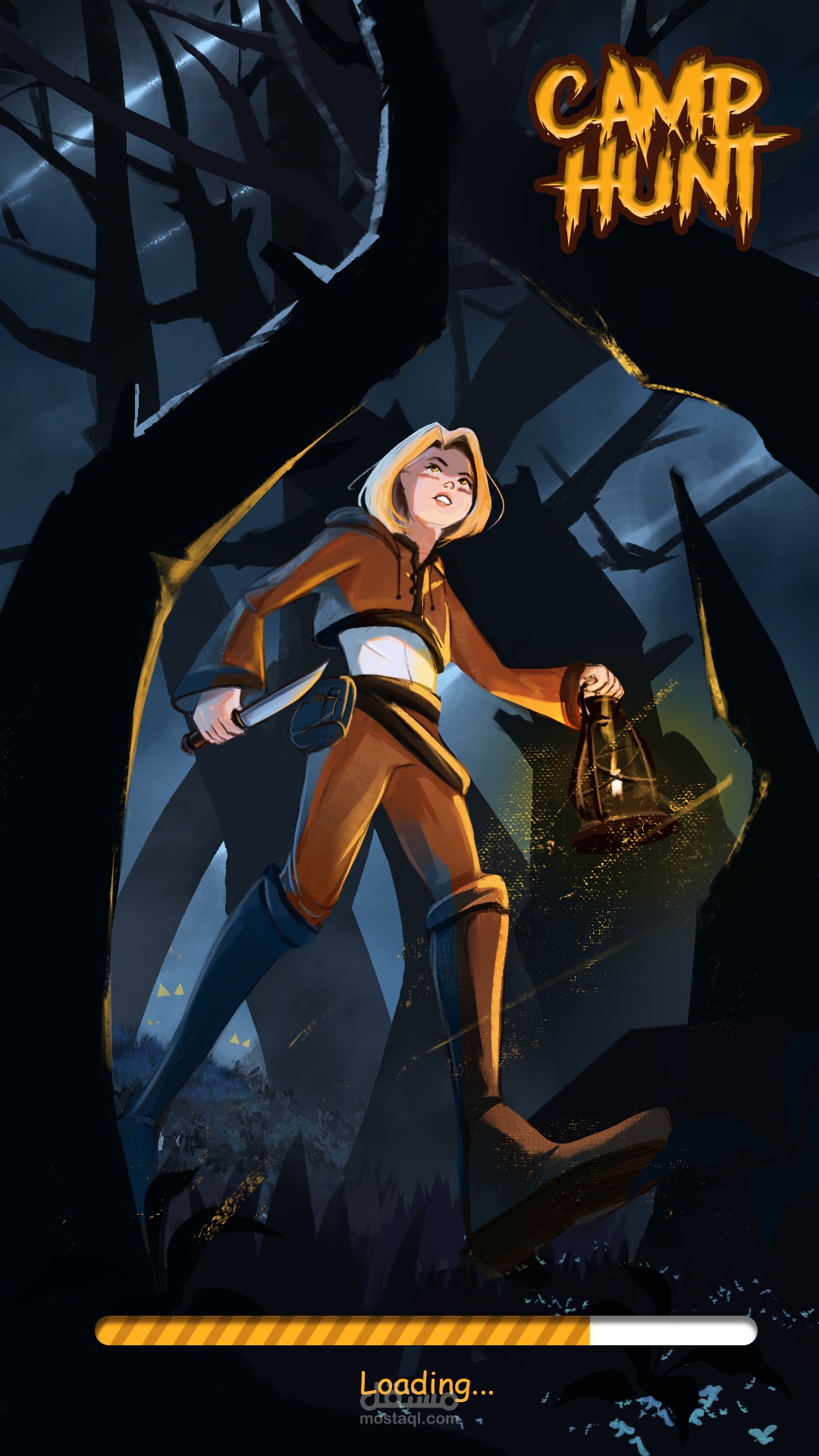 تصميم شخصية وبوستر للعبة Camp Hunt