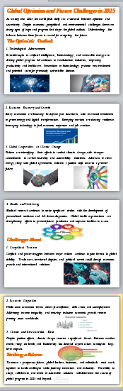 Global Optimism and Future Challenges in 2025