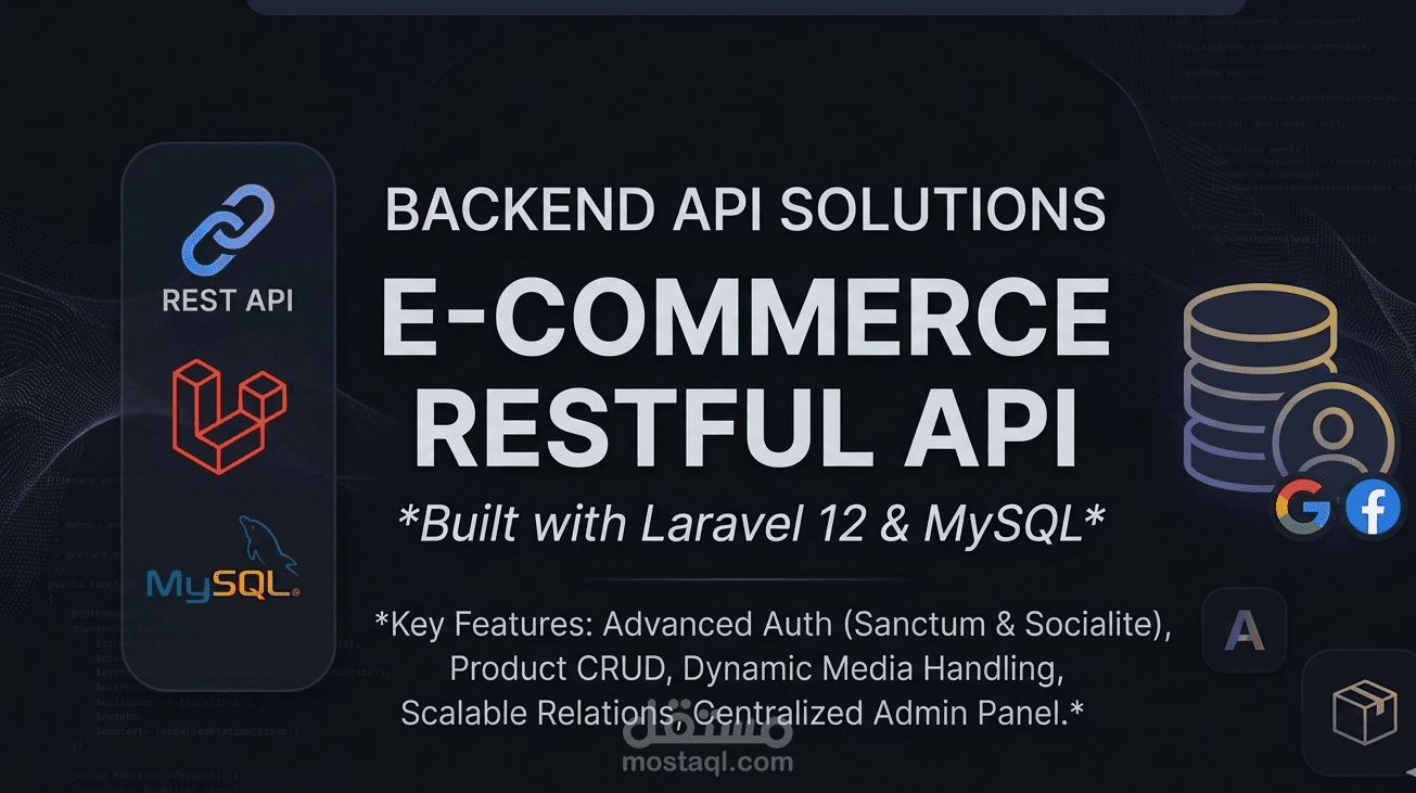 Robust RESTful API for E-Commerce with Advanced Authentication & Admin Panel