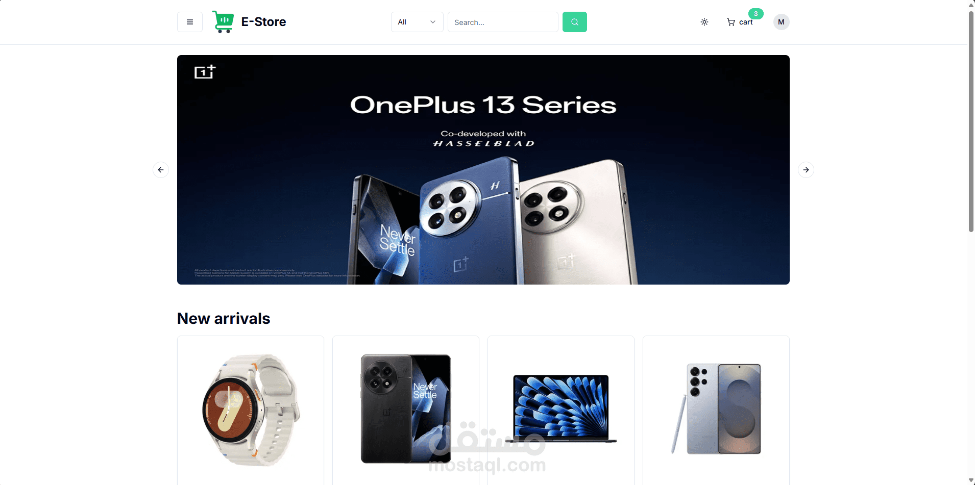 E-shop ecommerce platform