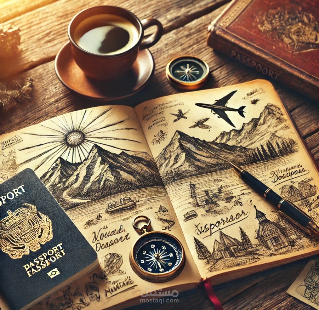 تصميم صورة بعنوان روح الاستكشاف