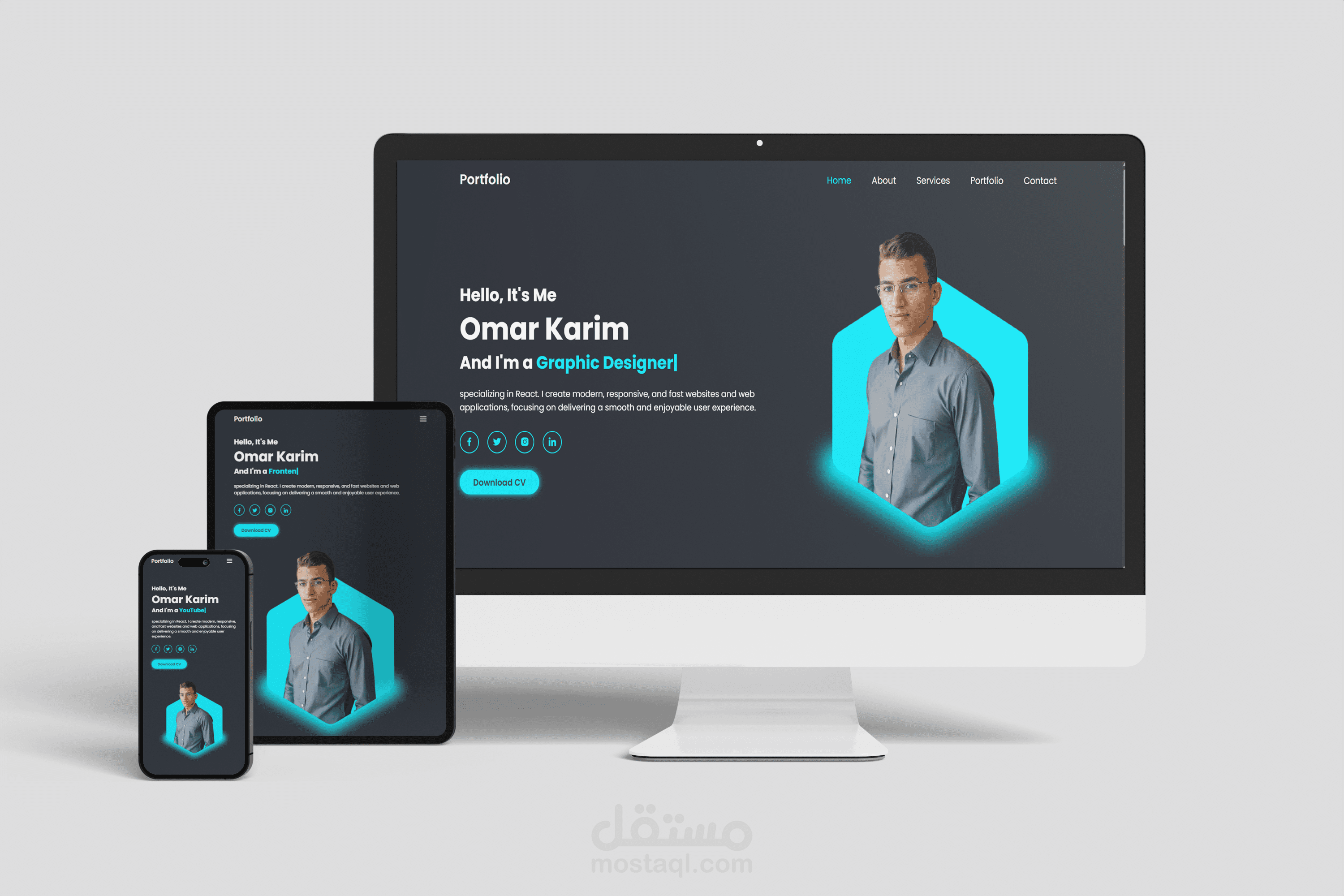 Professional Portfolio - To Show Your Projects & Skills