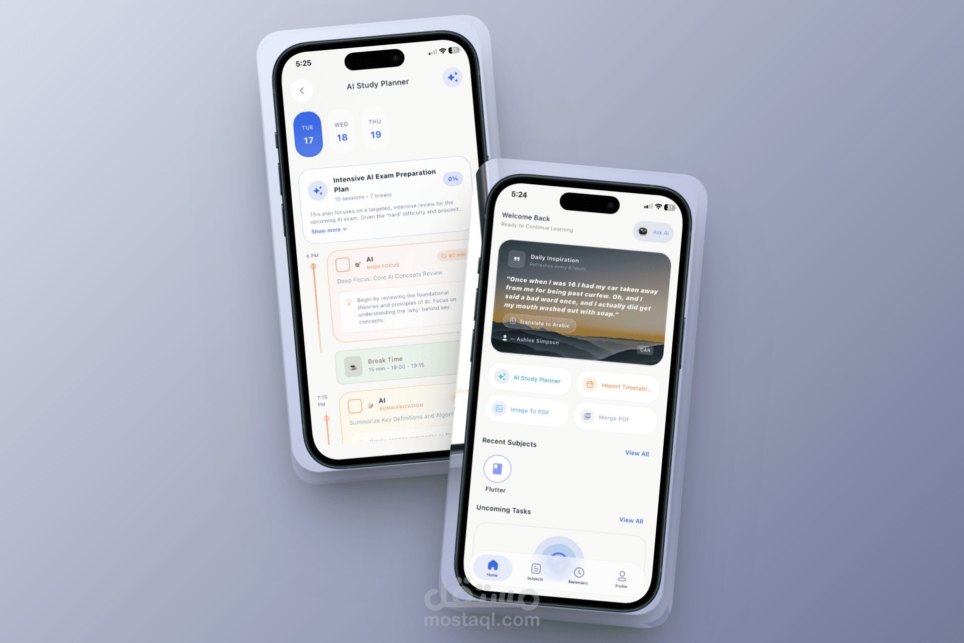تطبيق Academia AI – مساعد دراسي ذكي بالذكاء الاصطناعي
