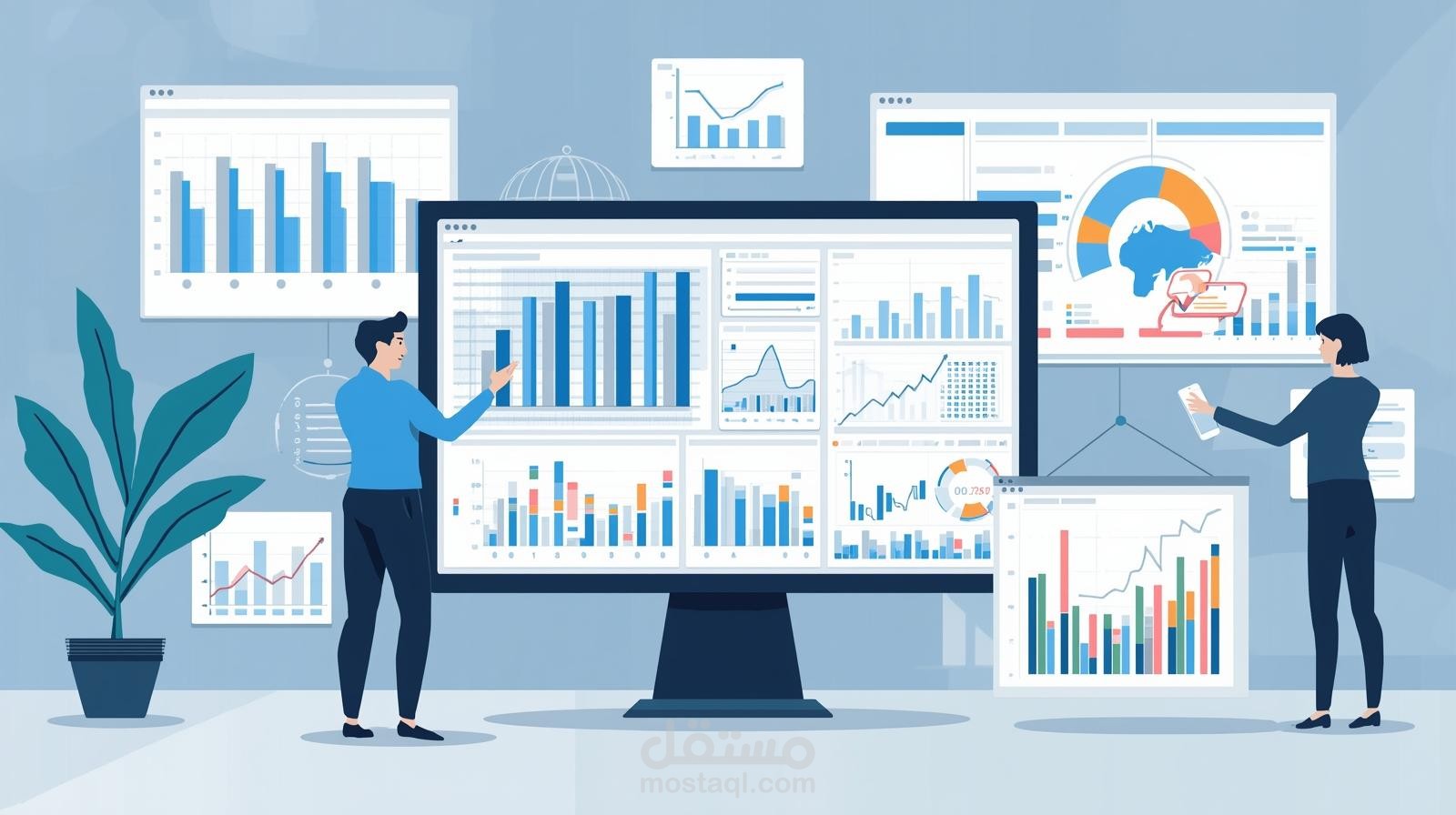 تحليل بيانات Excel وإنشاء Dashboard تفاعلي يدعم اتخاذ القرار