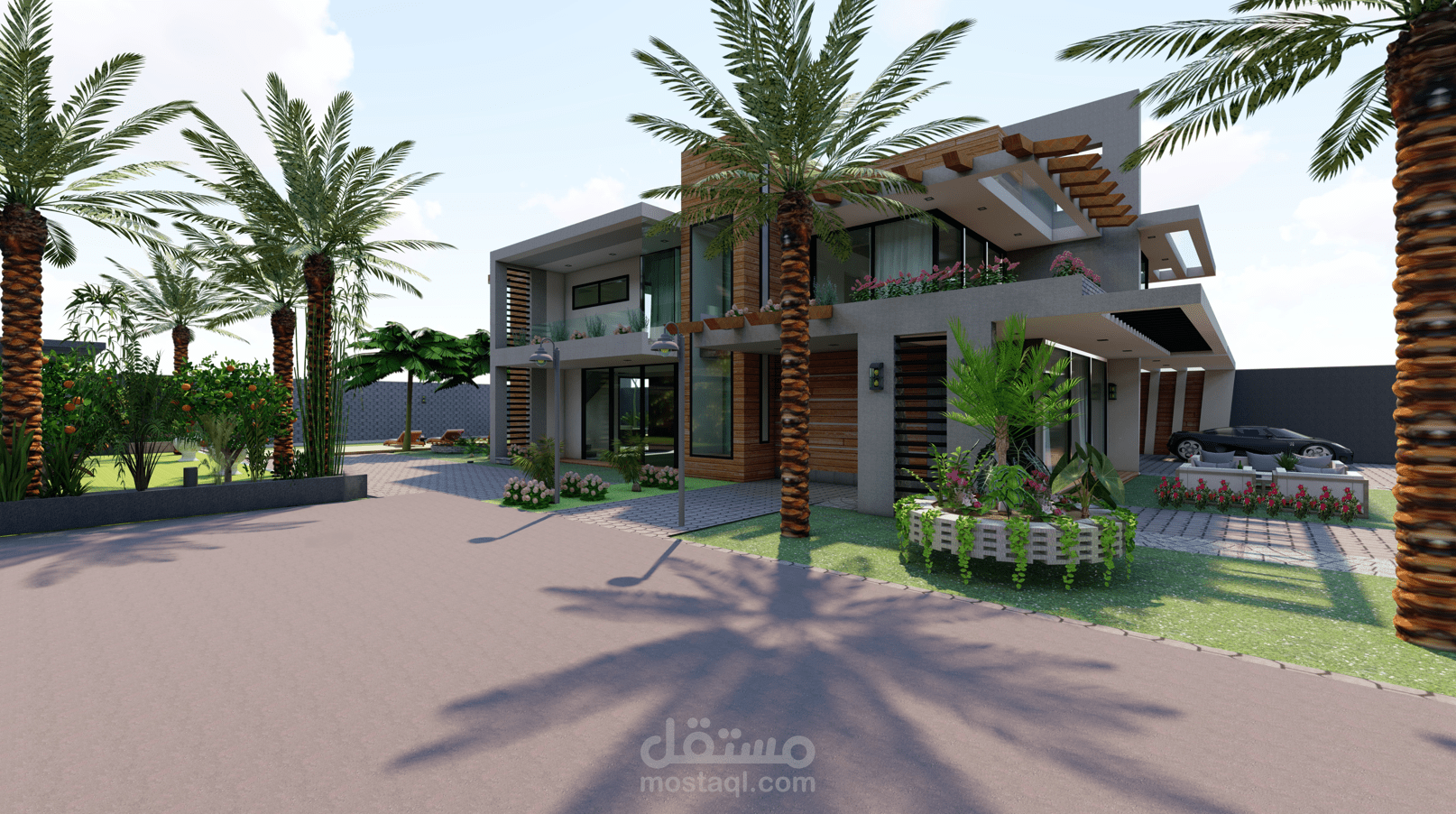 فيلا تصميم خارجي