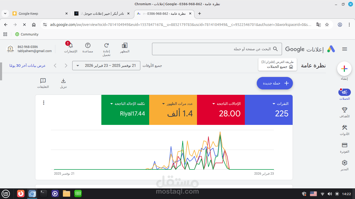 حملة إعلانية لمتجر أثاث + إنشاء موقع وصفحة هبوط وربط التحليلات