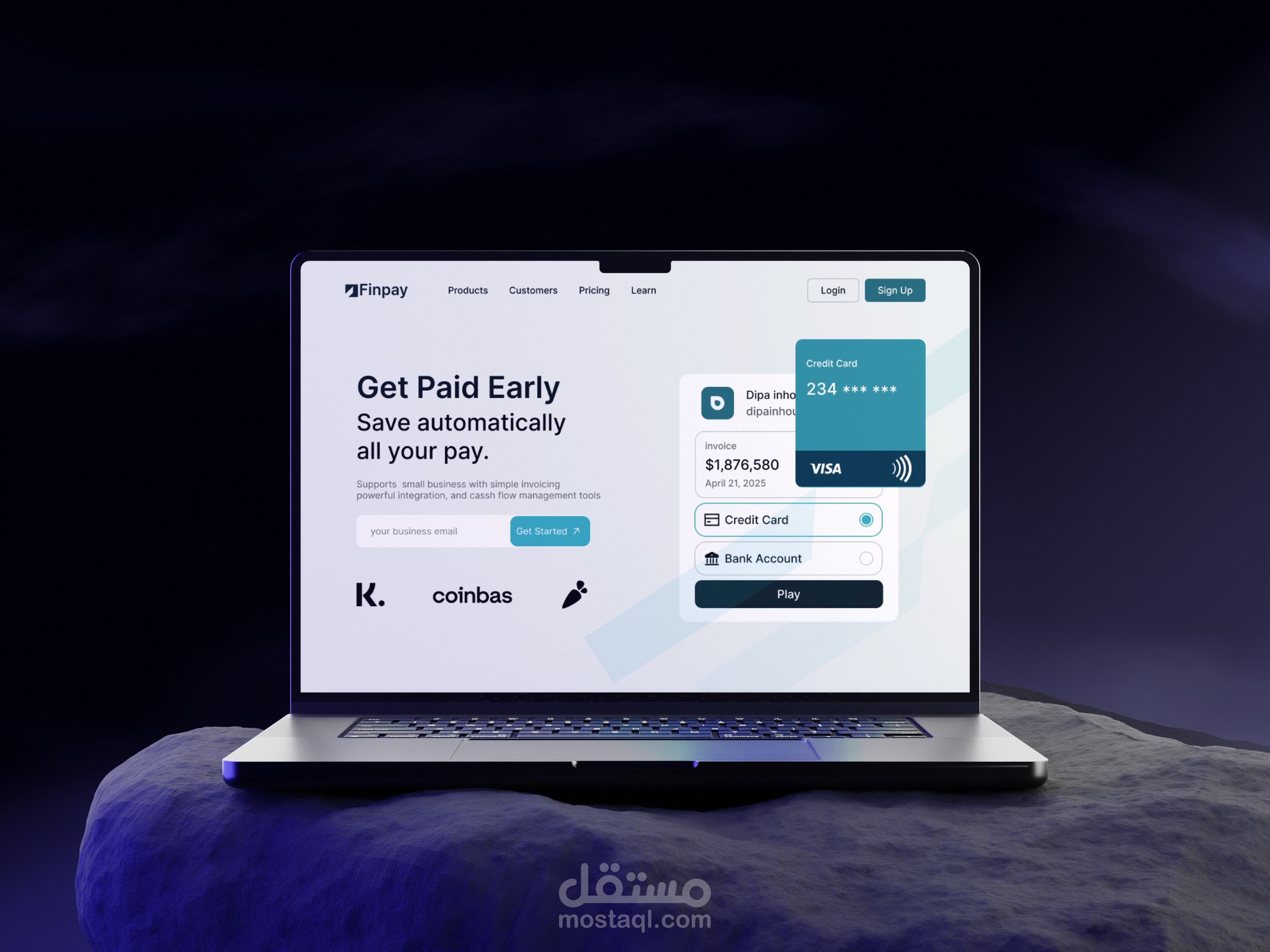 Finpay - Modern Fintech Landing Page