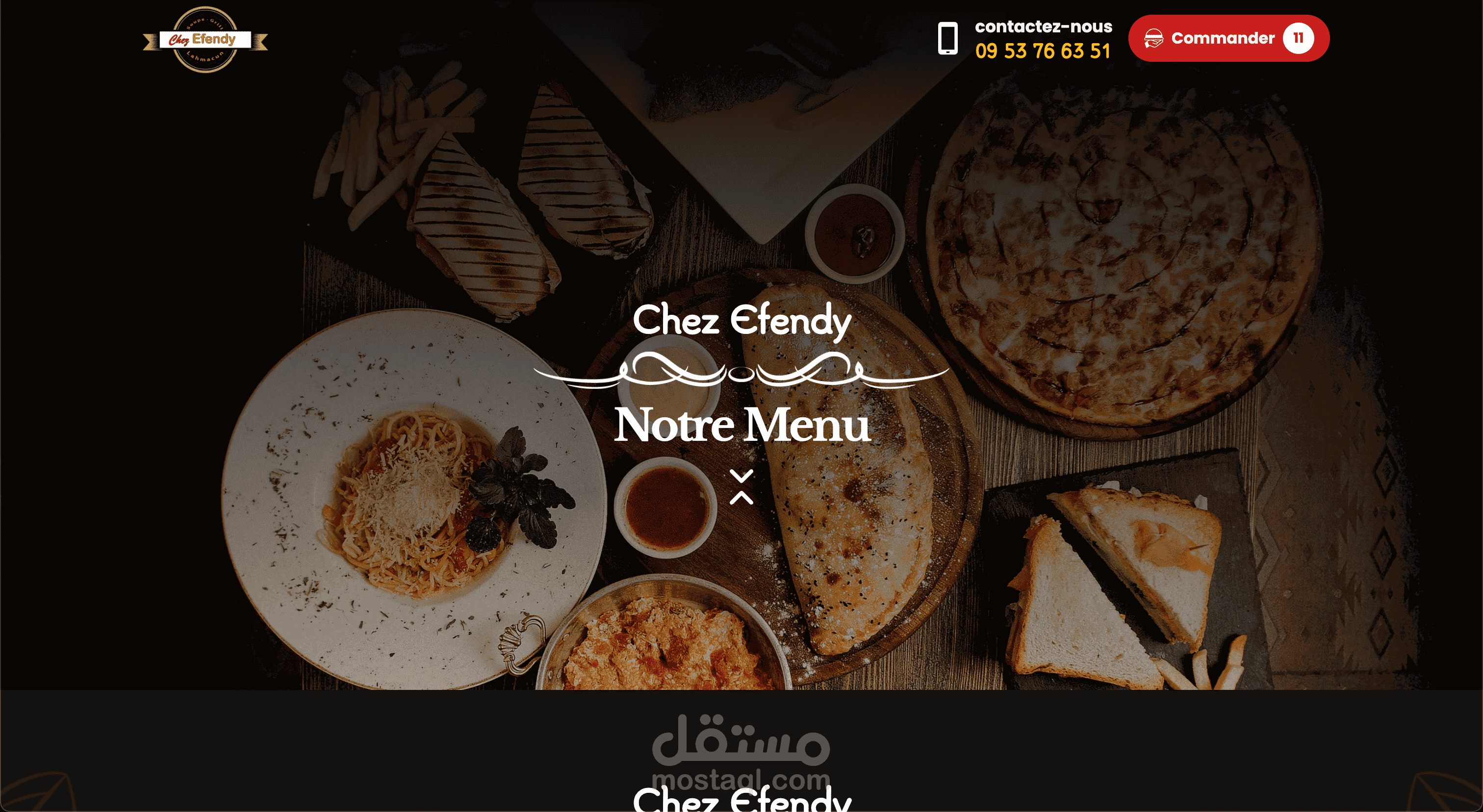 Chez Efendy – نظام طلبات مبسّط وسهل الاستخدام ️