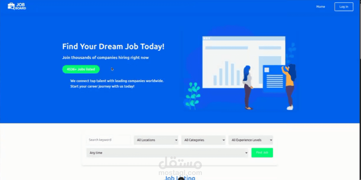 منصة توظيف كاملة بLaravel وVue.js لربط الشركات بالمرشحين