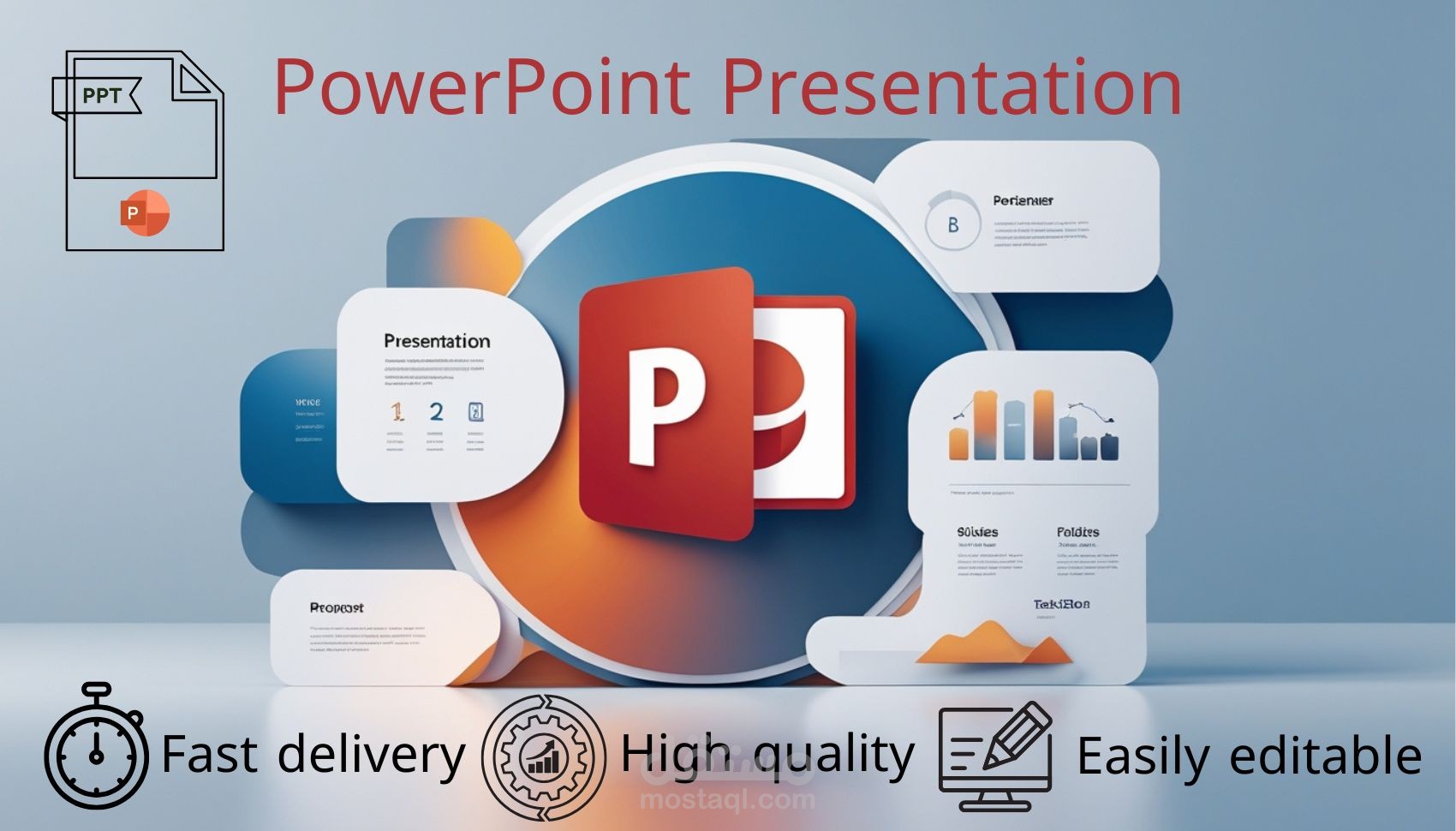 تصميم عروض تقديمية احترافية للشركات والمشاريع الأكاديمية والمبادرات المجتمعية