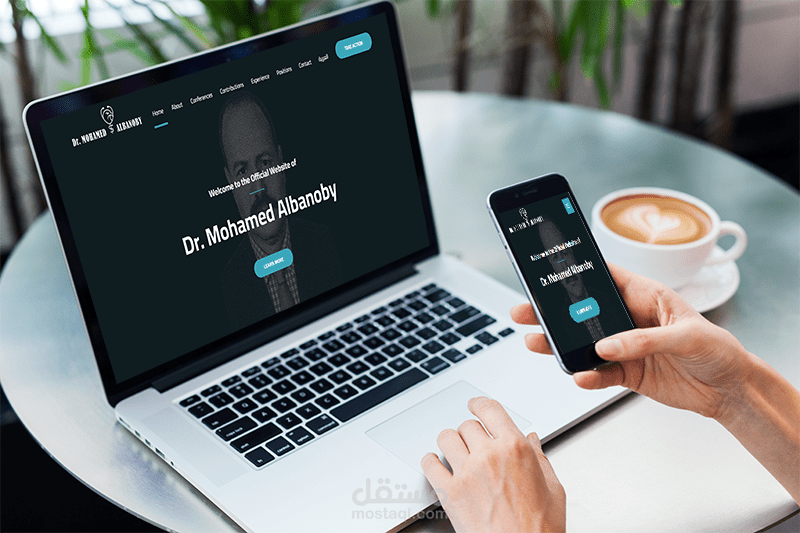 تنفيذ الموقع الخاص بالدكتور البانوبى