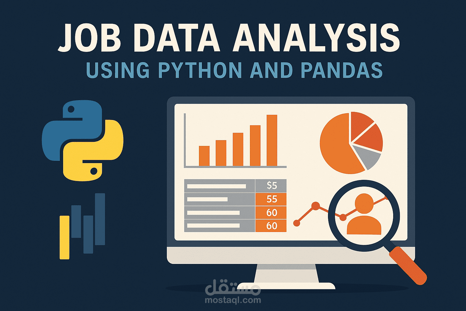 تحليل بيانات الوظائف باستخدام Python وPandas