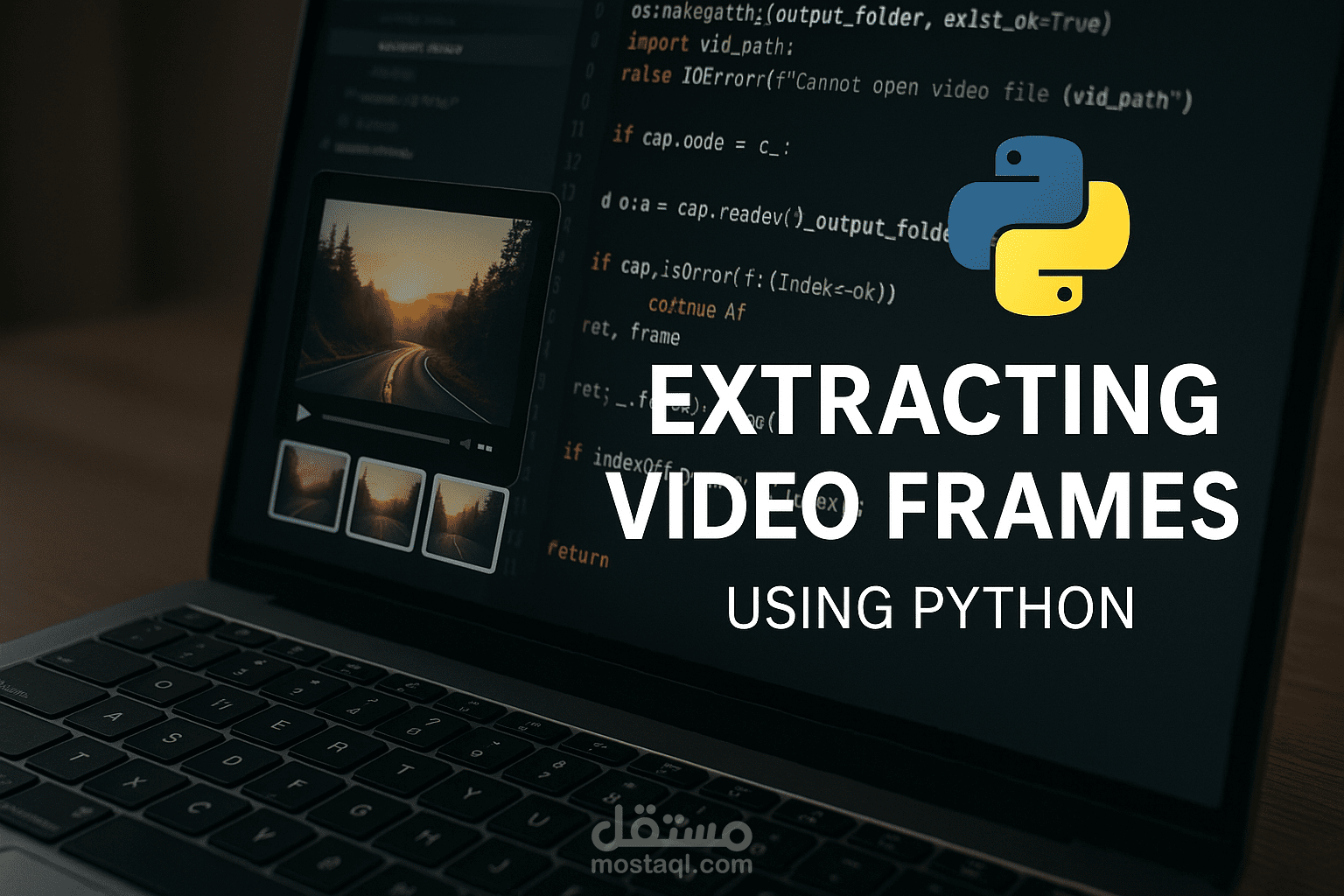 استخراج لقطات مفصلية من فيديو تلقائيًا باستخدام Python