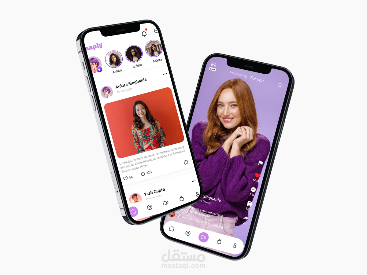 Snaply App - المنصة الاجتماعية المتكاملة