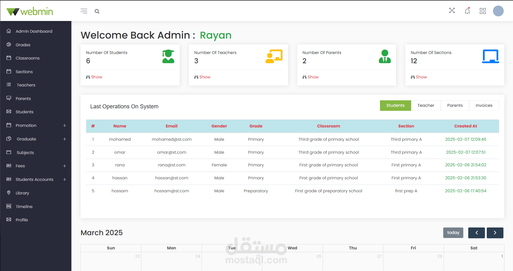 School management system (SMS)