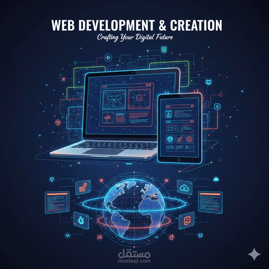 إنشاء منصات الويب المتطورة ولوحات التحكم الذكية | Web Systems & Admin Panels