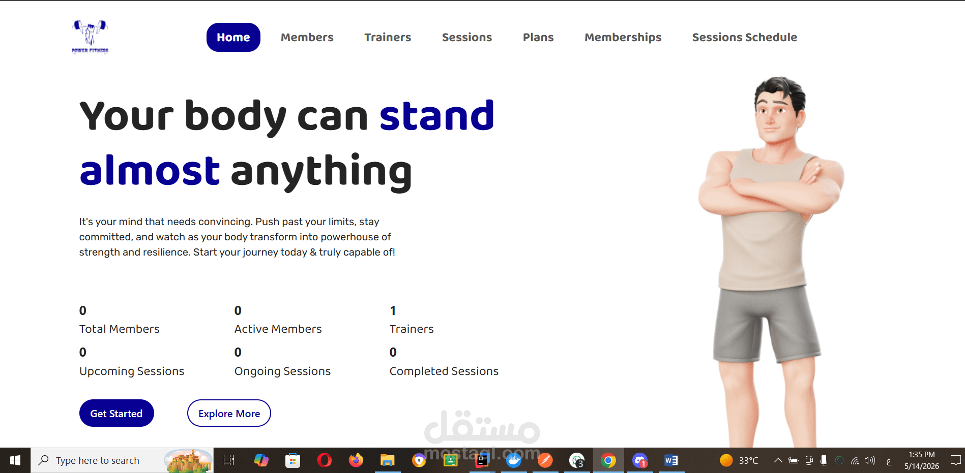 Gym Management System (MVC)