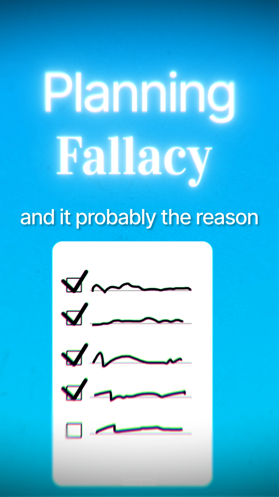 Ali Abdaal planning fallacy