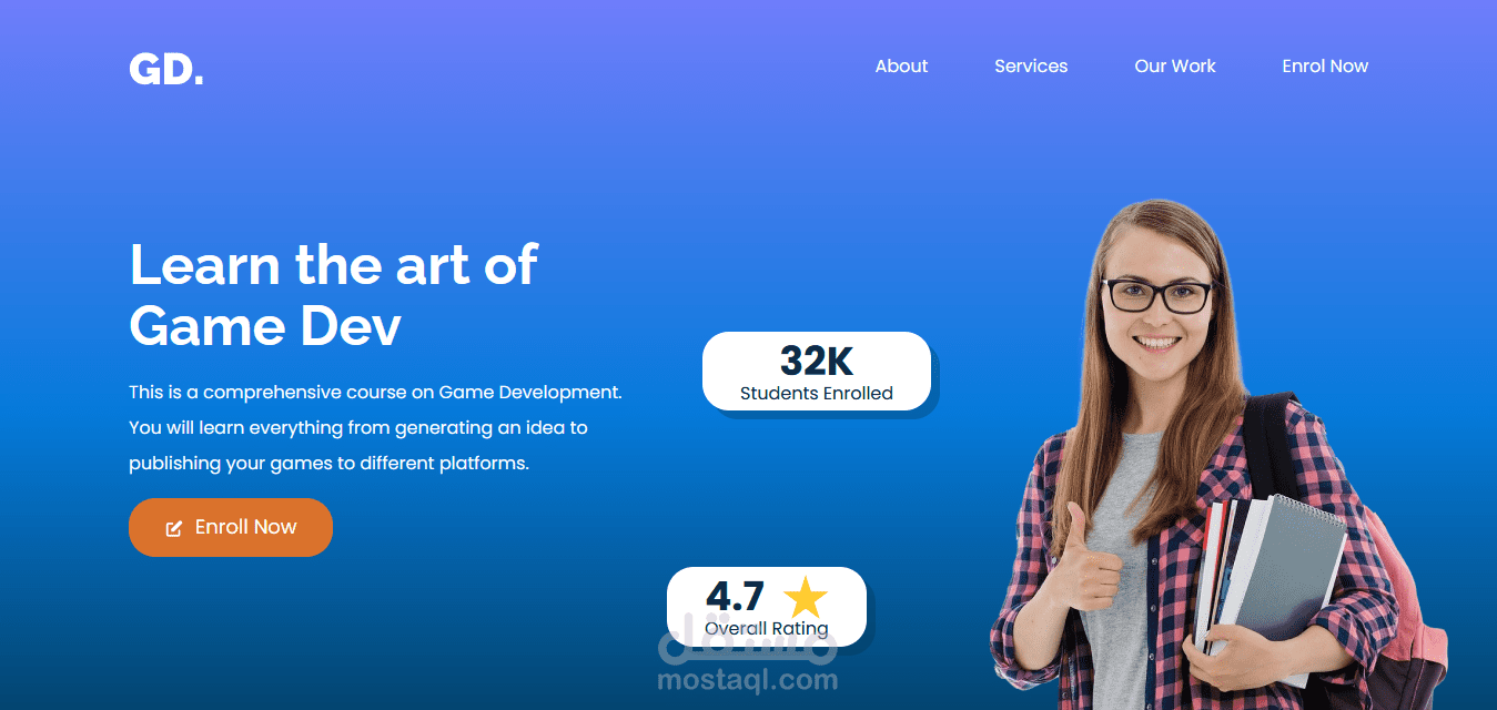 تحويل تصميم Figma إلى كود متجاوب باستخدام HTML, CSS, JavaScript