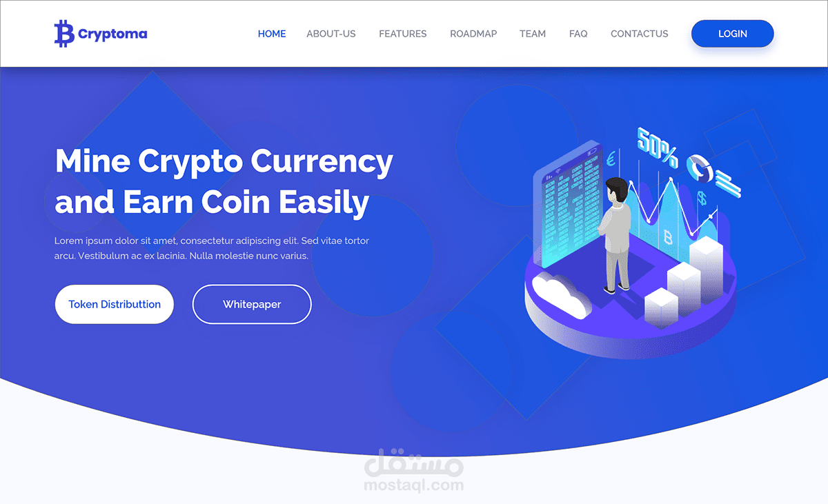 Cryptoma Landing page