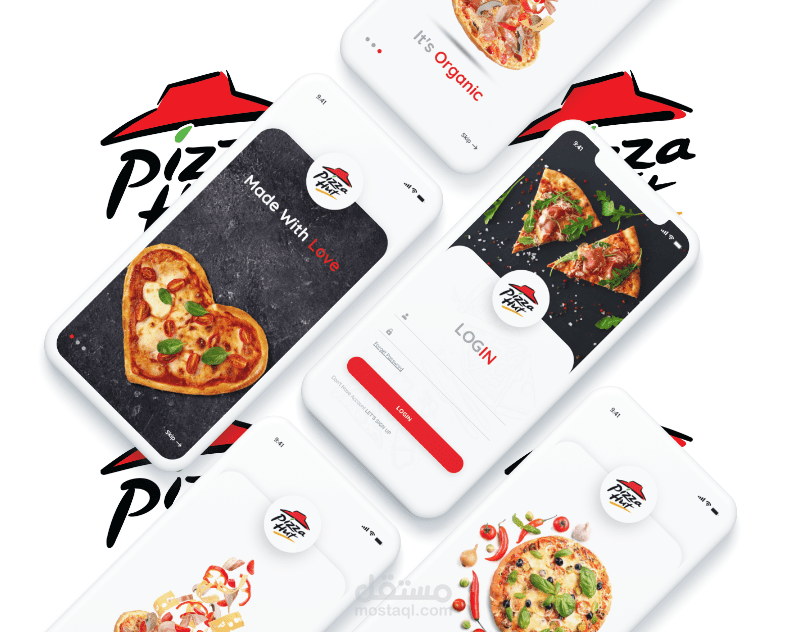 اعاده تصميم تطبيق بيتزا هت - Pizza Hut Mobile Application Re-design
