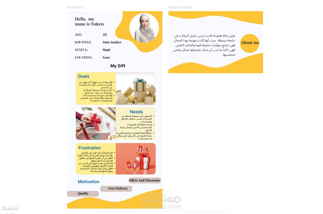 تصميم شخصيات مستخدمين (User Personas) كتصميم ui_ux