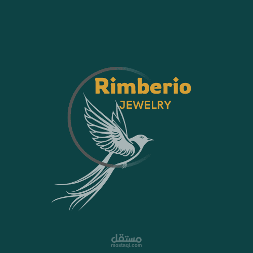 "شعار Rimberio للمجوهرات – تصميم أنيق بطابع فاخر"