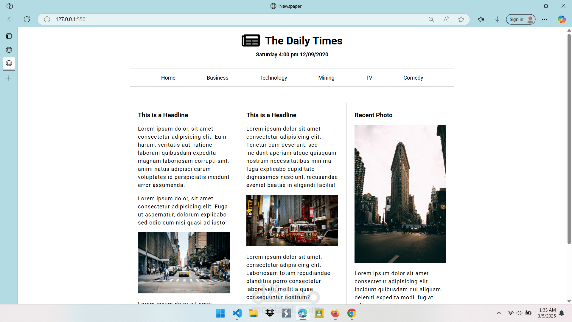 news website