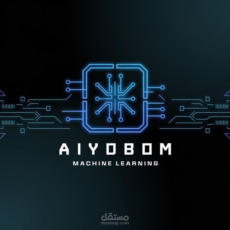 تصميم شعار احترافي لمجال الذكاء الاصطناعي – AIYOBOM