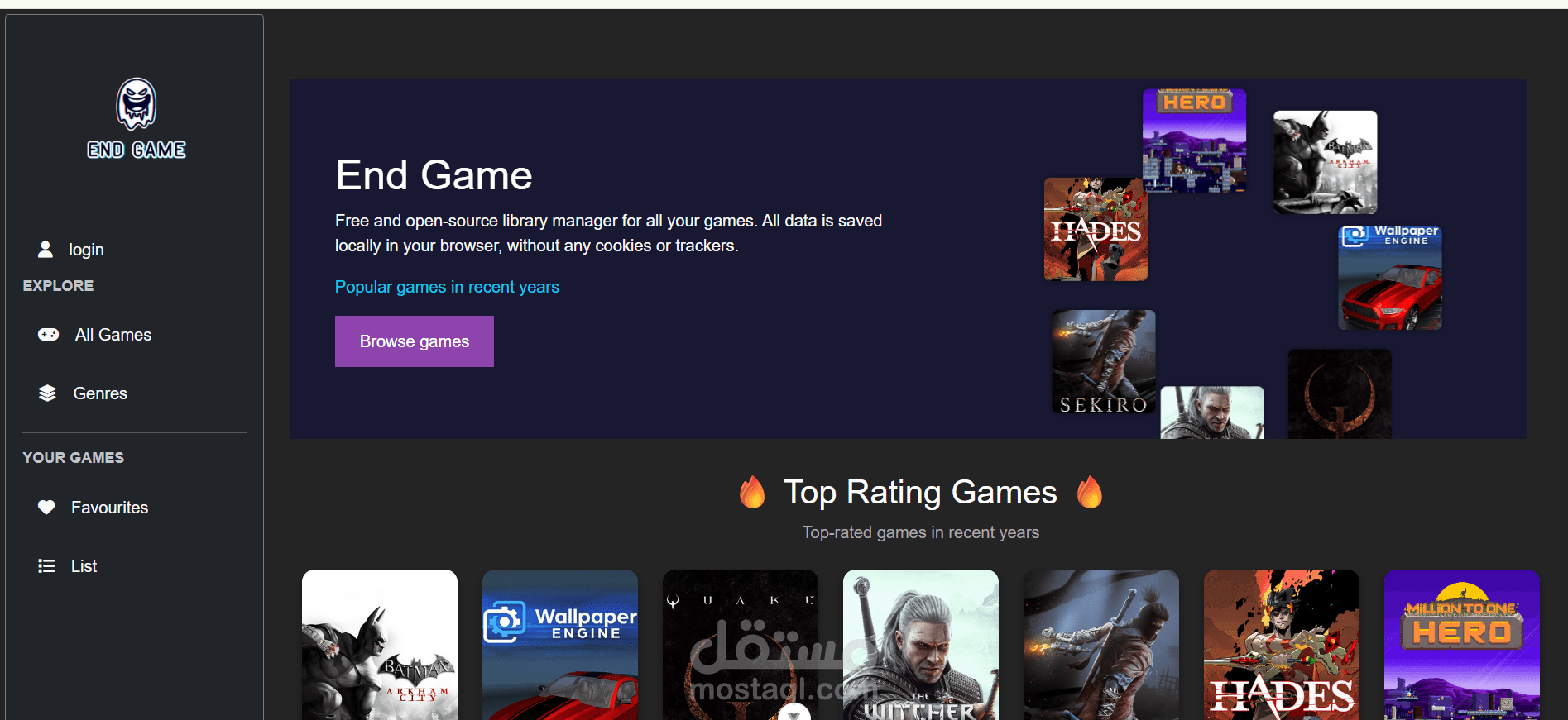 Game Library Genre Explorer – Vue.js Frontend Project