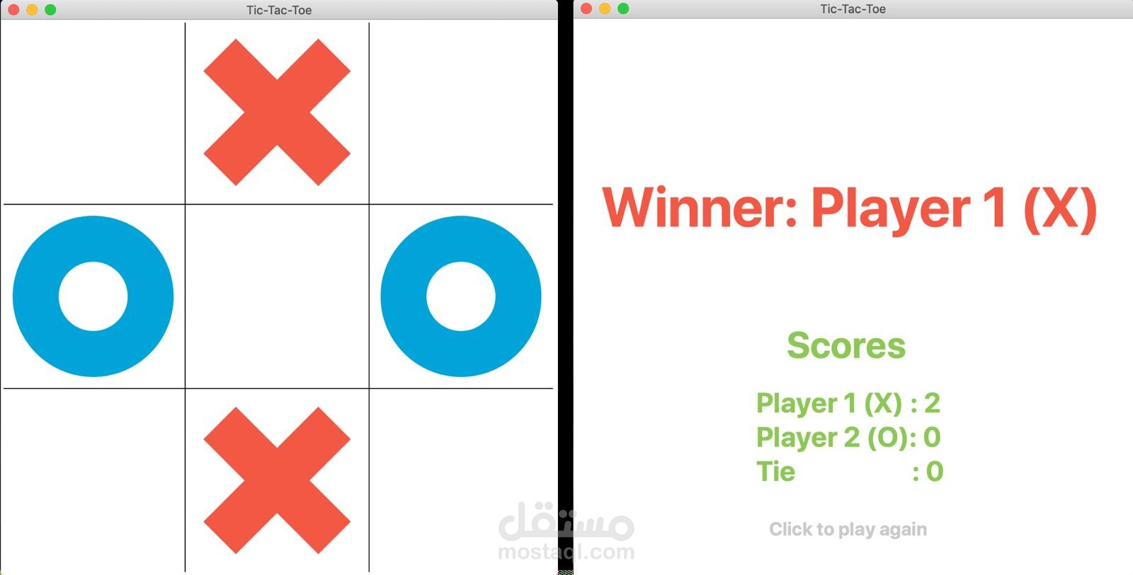X and O  game