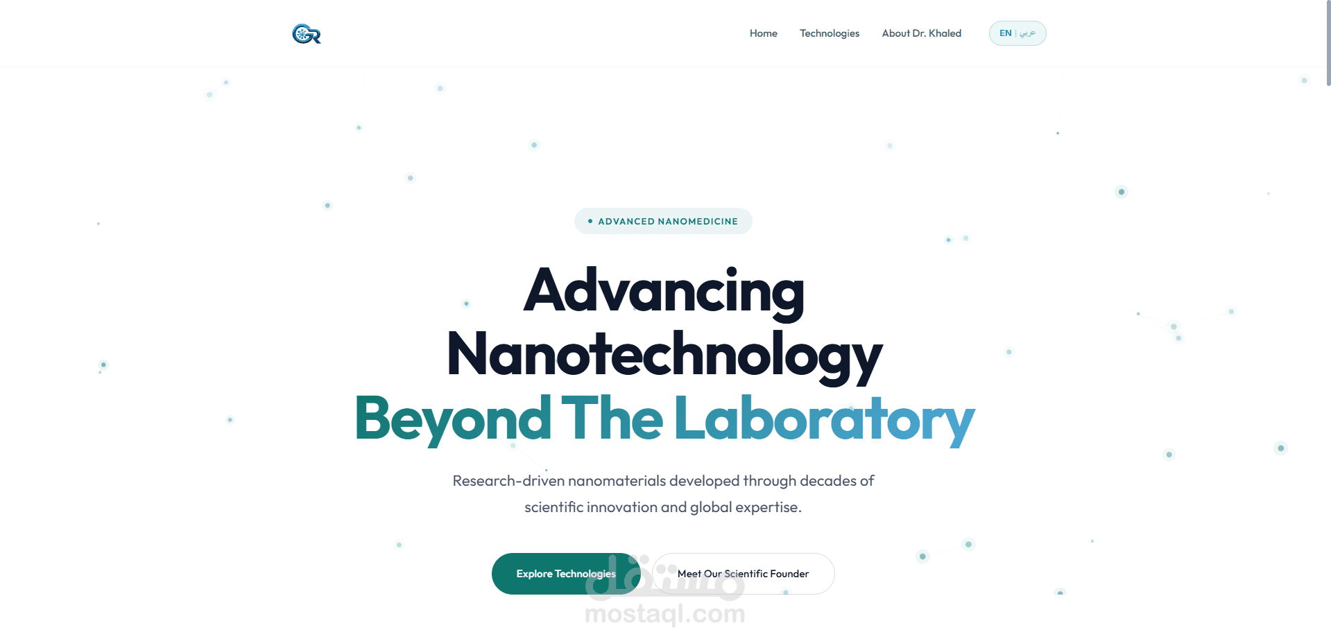 Modern Medical & Research Portfolio Website