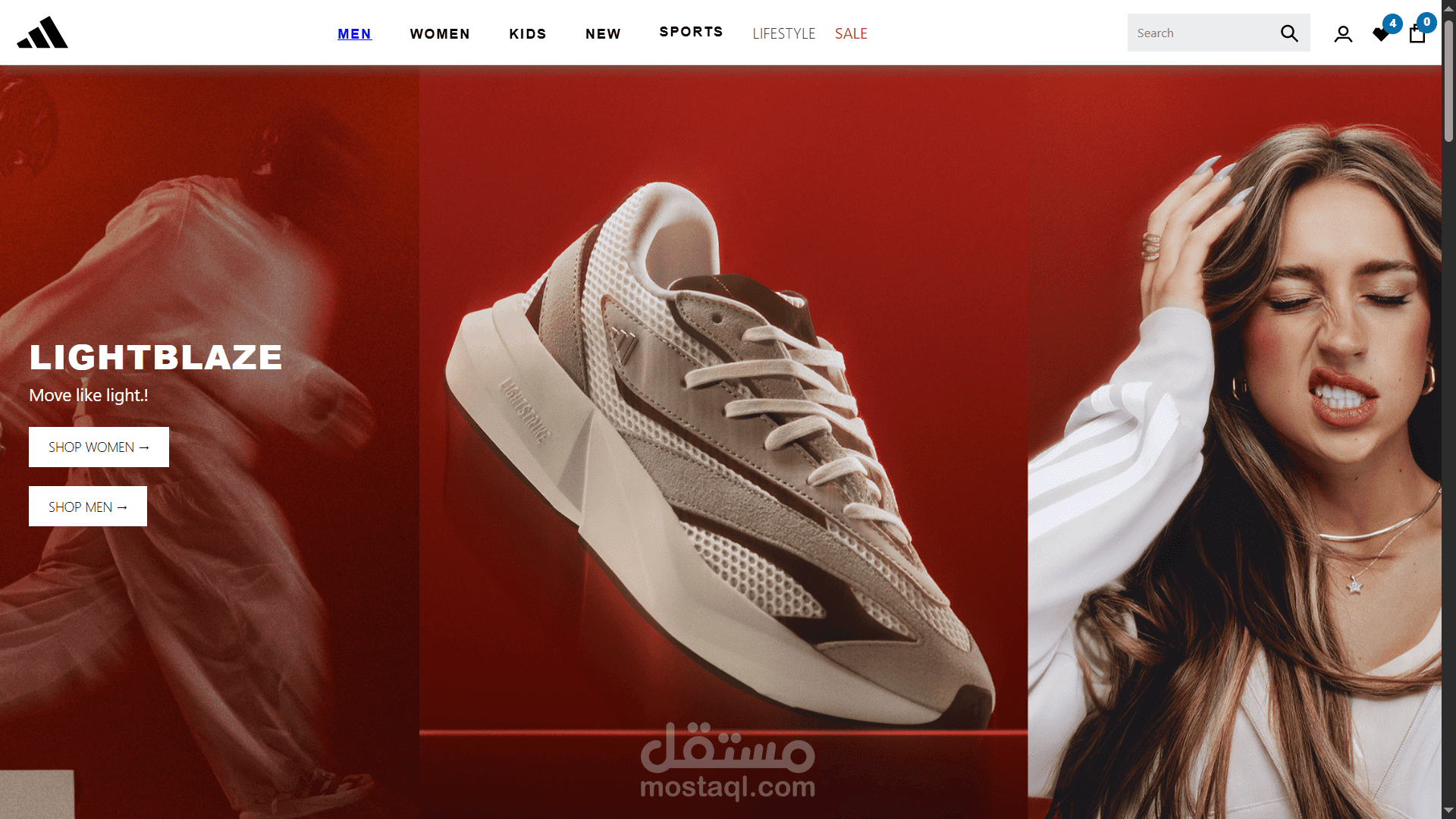Adidas Clone – E-commerce React Website