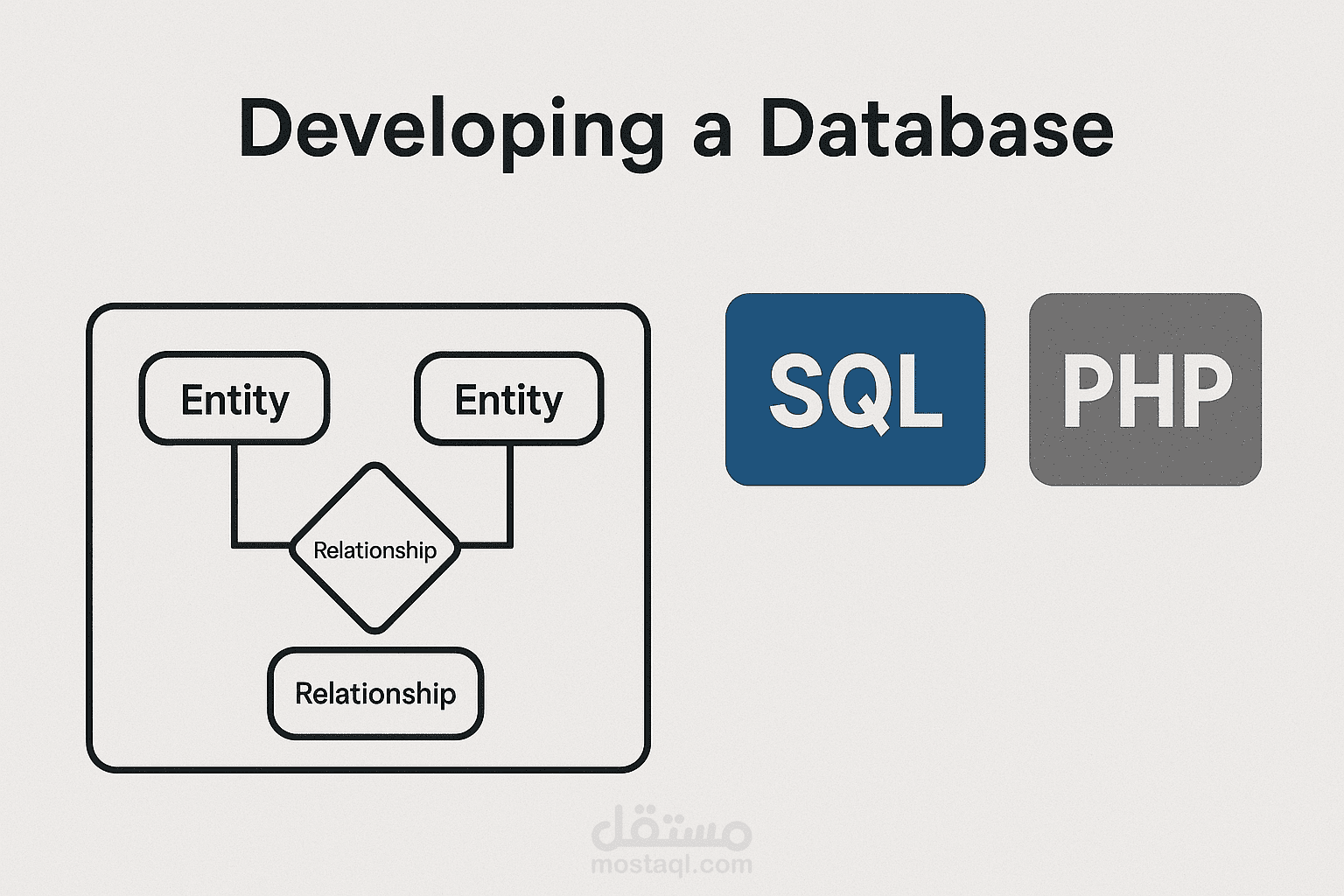 تصميم وتحسين مخططات قواعد البيانات ERD وتطويرهم باستخدام SQL و PHP لنظام جامعة