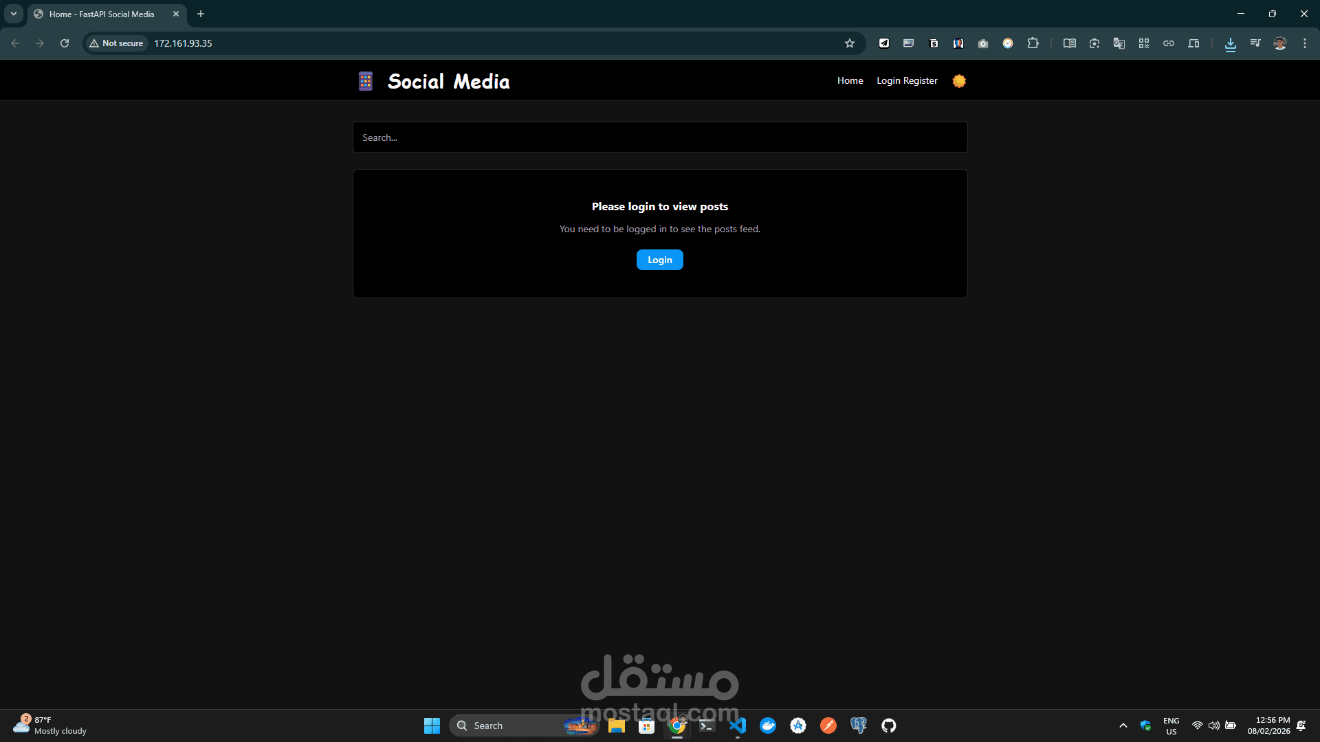 FastAPI Social Media API - نظام Backend متكامل لتطبيقات التواصل الاجتماعي
