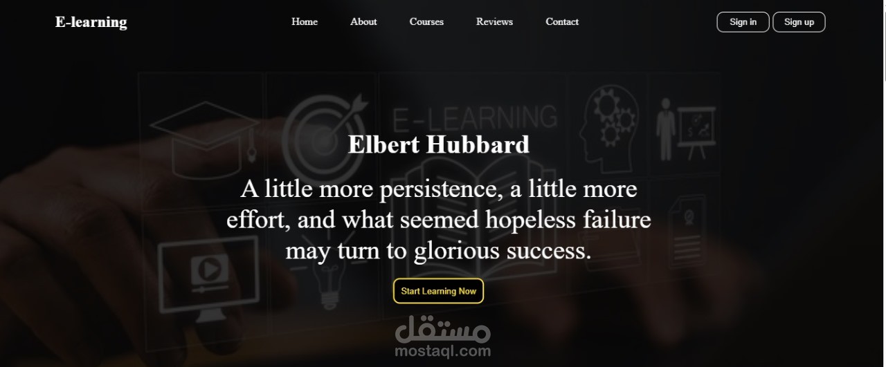 E-learning Website