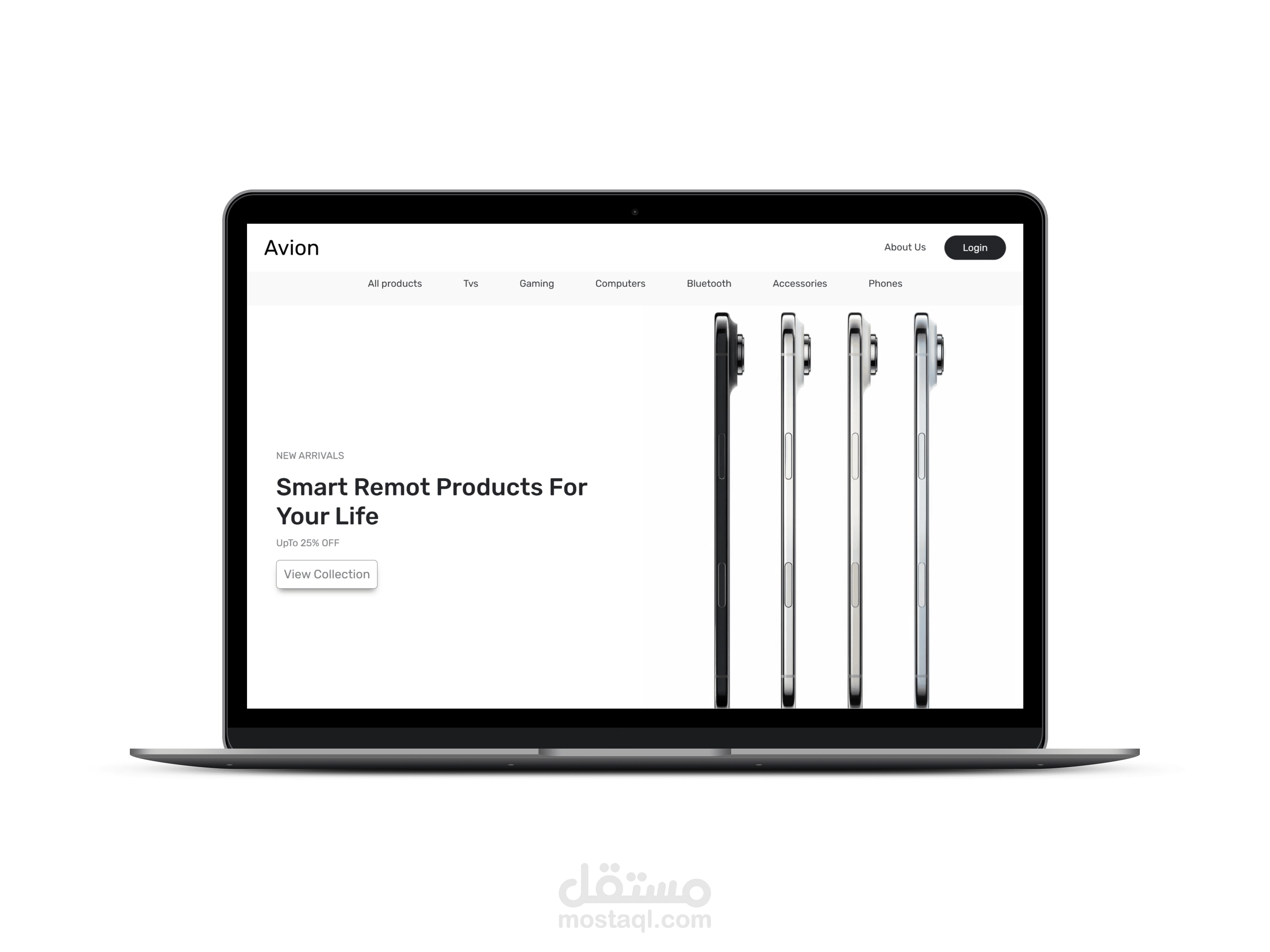 متجر الكتروني لبيع الالكترونيات