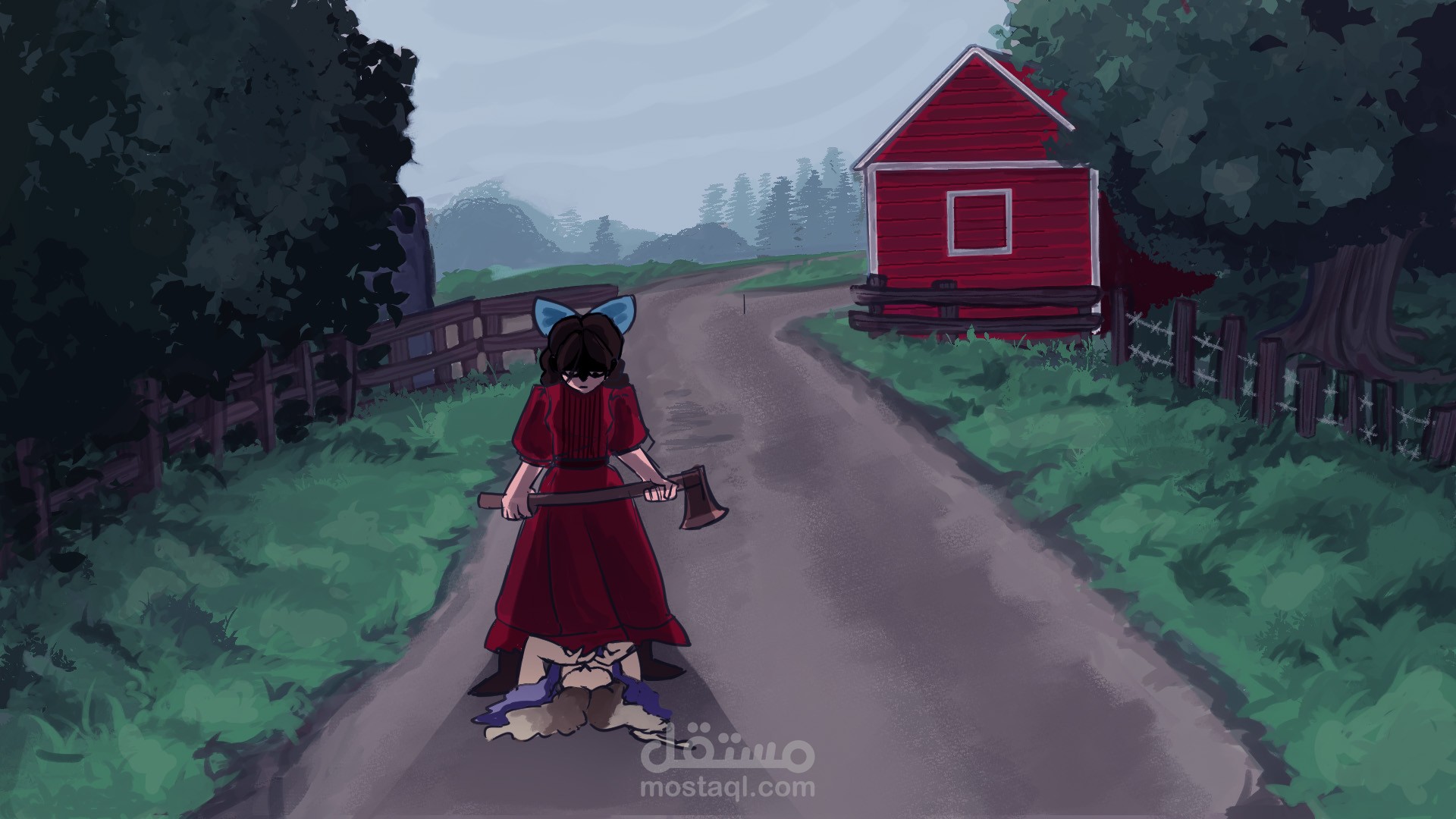 اعادة رسم مشهد من فيلم