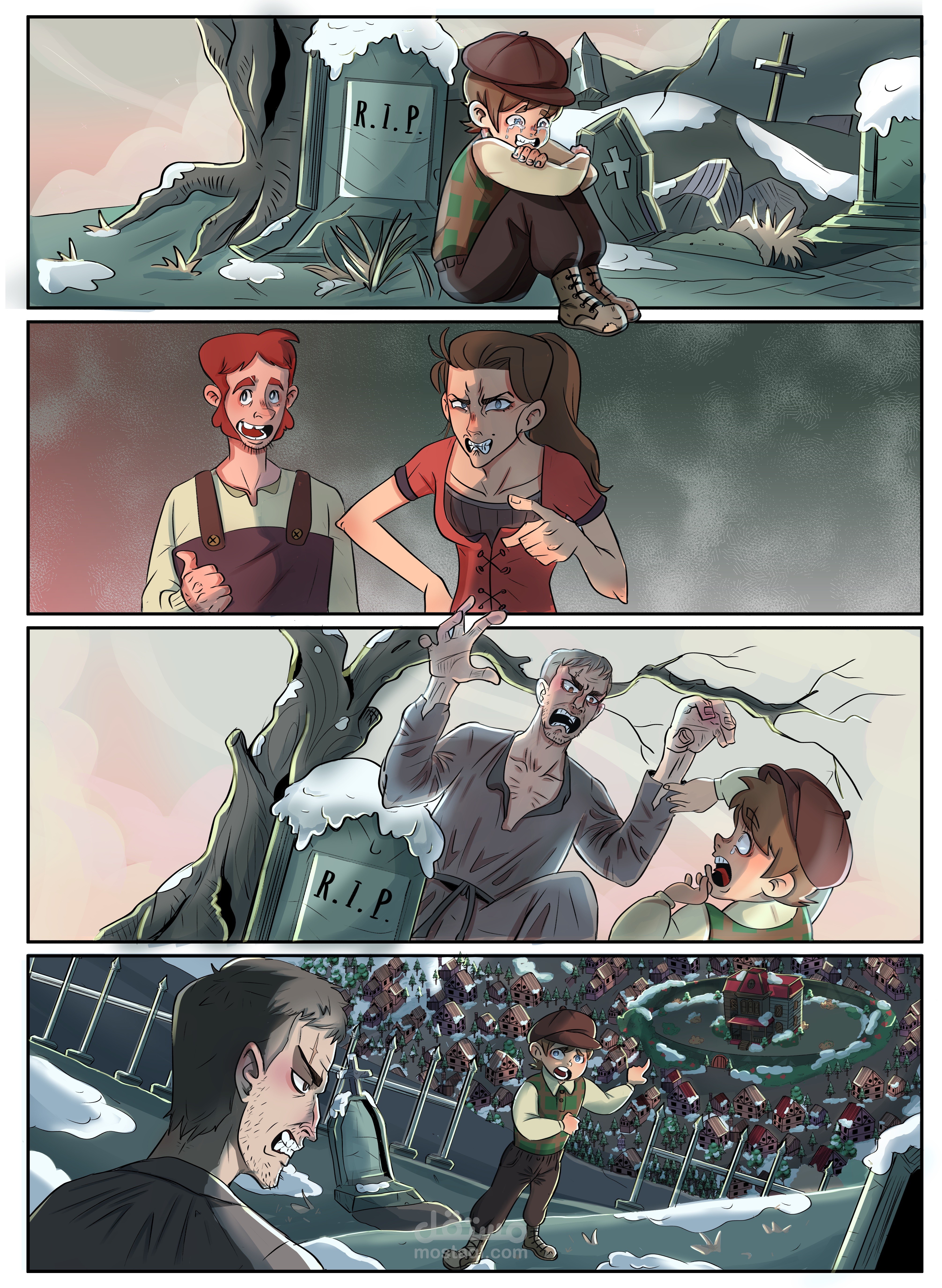 تلوين قصة مصورة