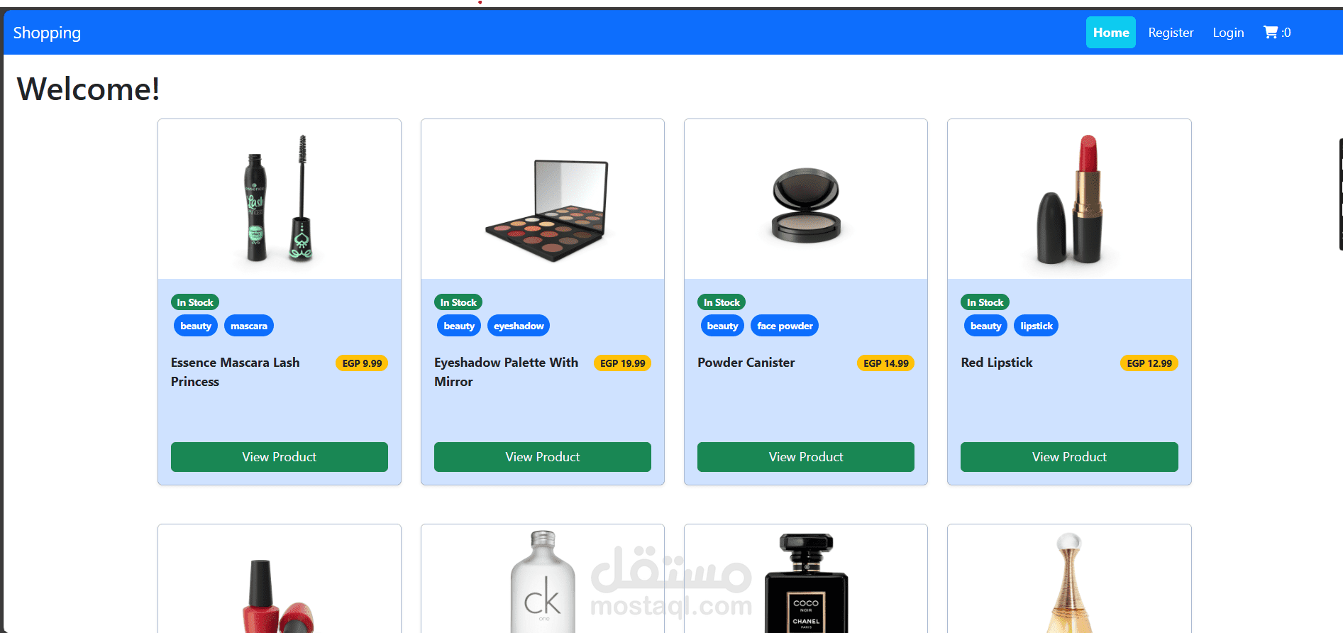 موقع تجارة إلكترونية باستخدام Angular 19 و Bootstrap 5
