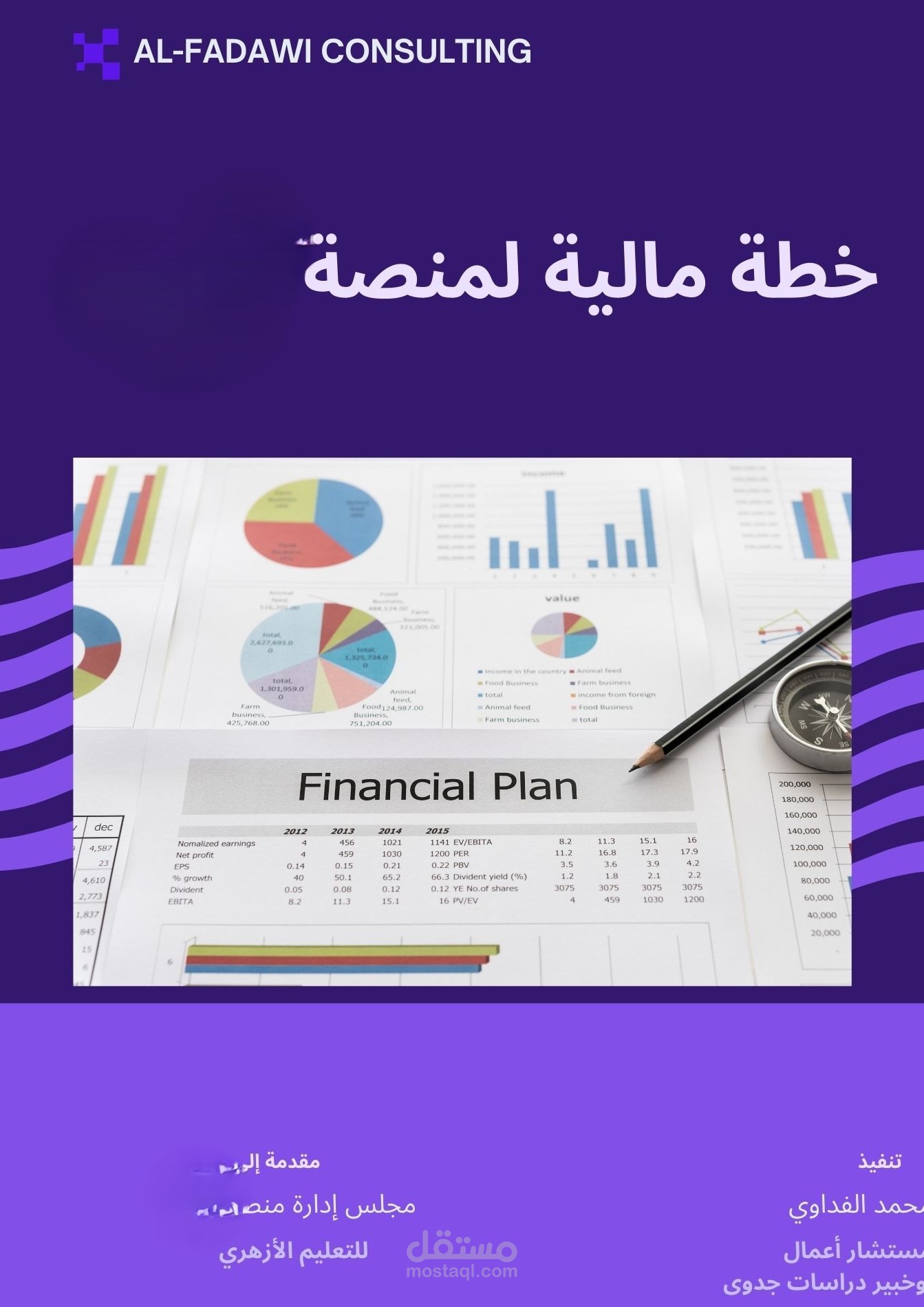 خطة مالية لمنصة تعليمية