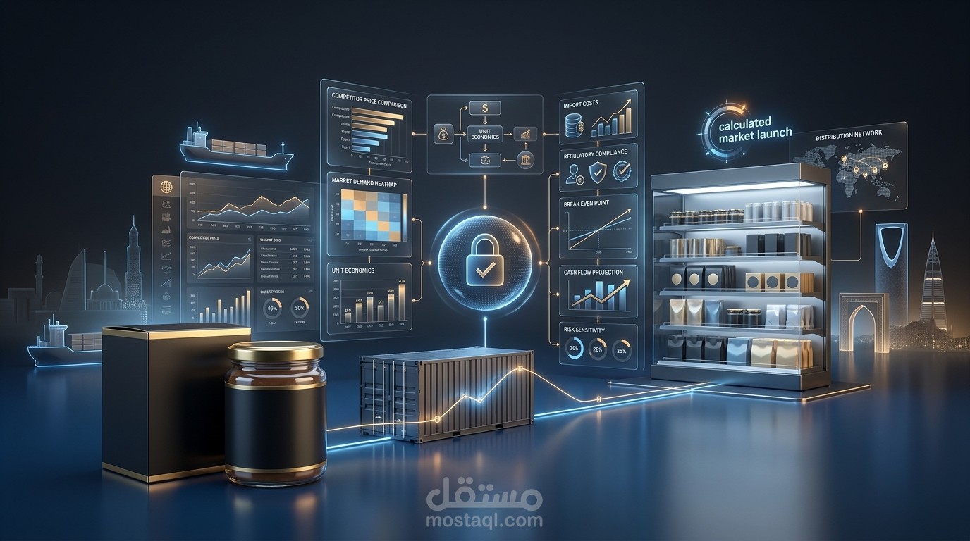 دراسة جدوى لإطلاق علامة أغذية ومشروبات — السوق السعودي